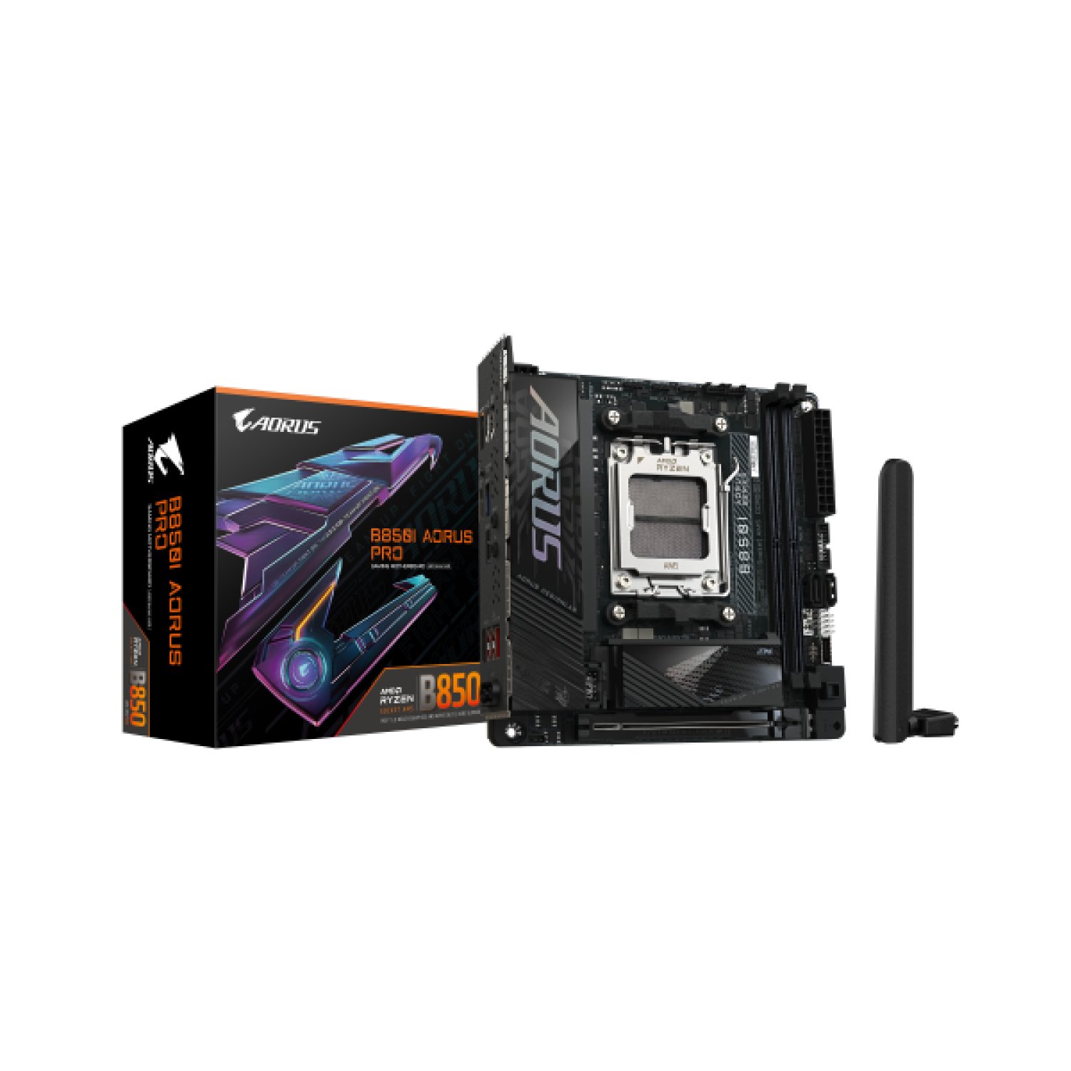 Gigabyte B850I AORUS PRO · Socket AM5 · DDR5 hasta 8400MHz · PCIe 5.0 · WiFi 7 · 2.5LAN
