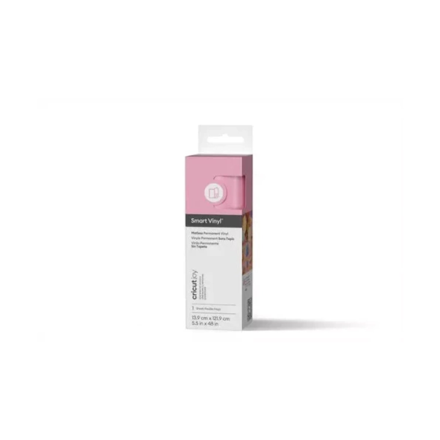 Cricut Smart Vinyl Permanente · 14x122 cm · Rosa Claro · 1 Rollo