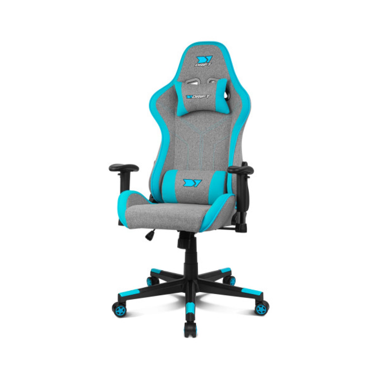 Drift DR90 Pro · Silla Gaming · Asiento Acolchado · Azul y Gris