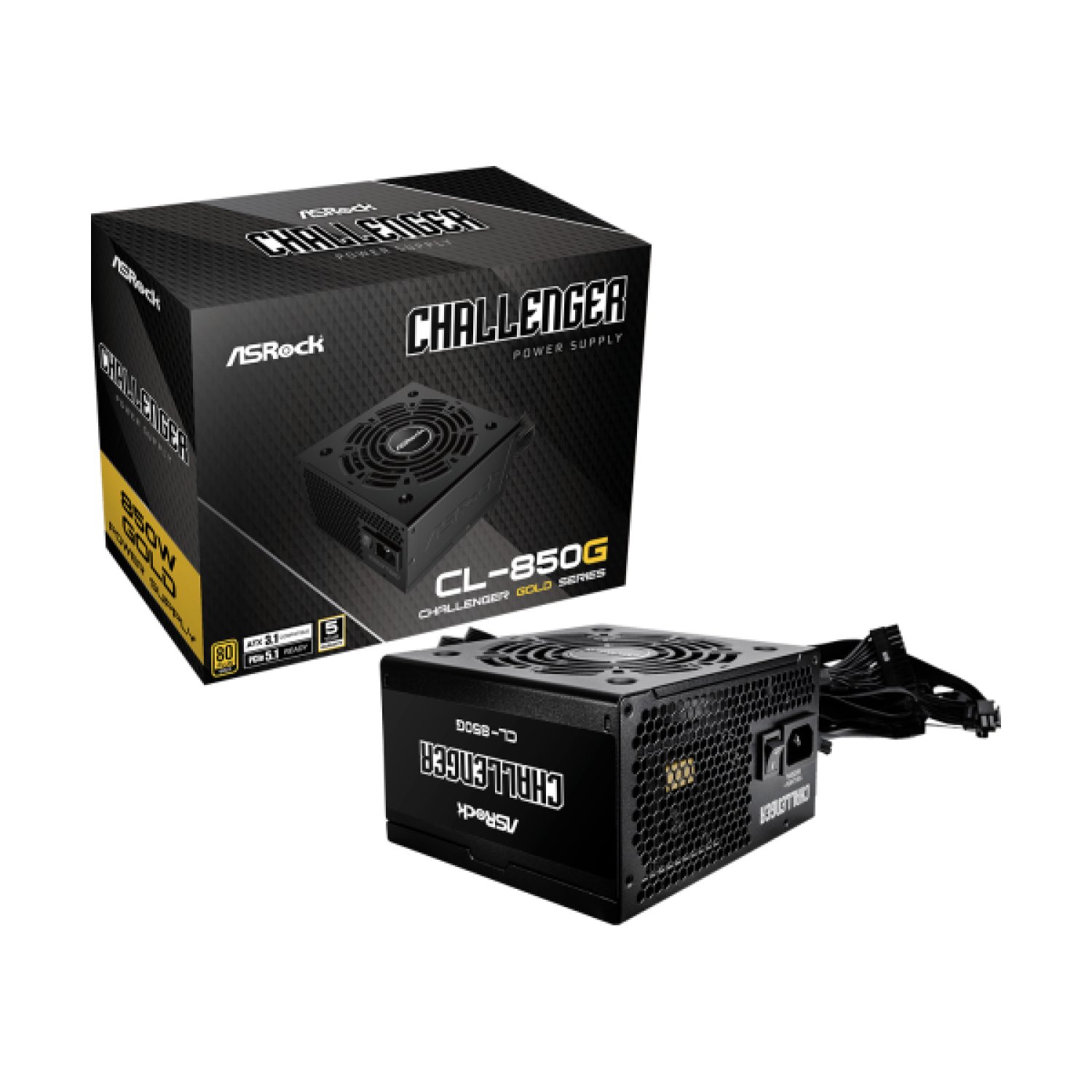 Asrock Challenger CL-850G · Fuente de Alimentación · 850W · 20+4 pin ATX · 80 Plus Gold