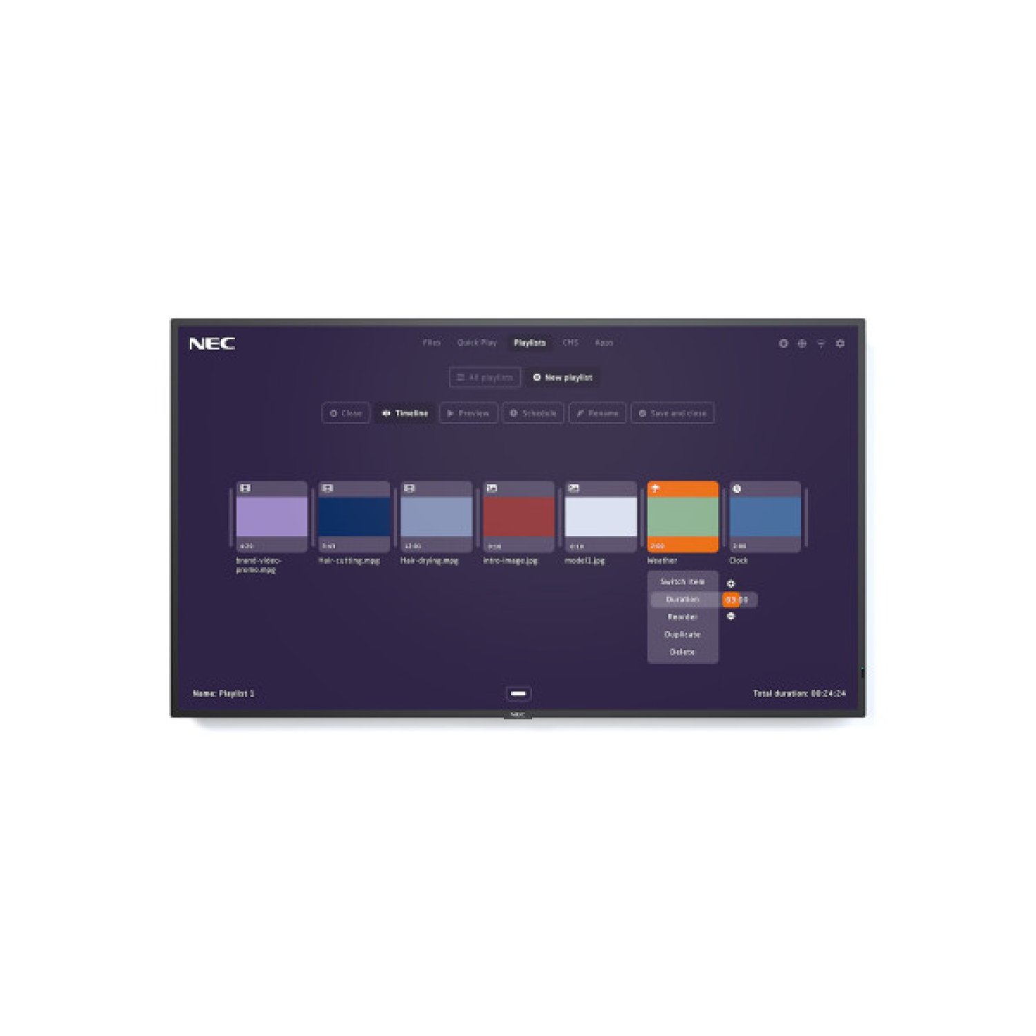 Sharp MultiSync MA491-MPi4 · 49" · 4K Ultra HD · 500 cd/m² · 24/7 · Procesador incorporado