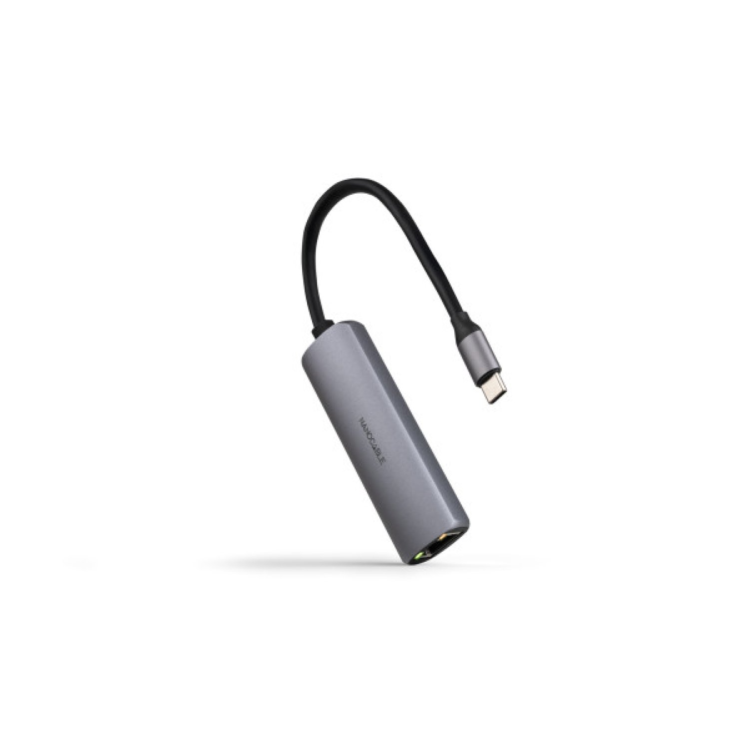 Tooq Adaptador USB-C 3.1 a RJ45 · PD 100W · Aluminio · 18cm · Gris