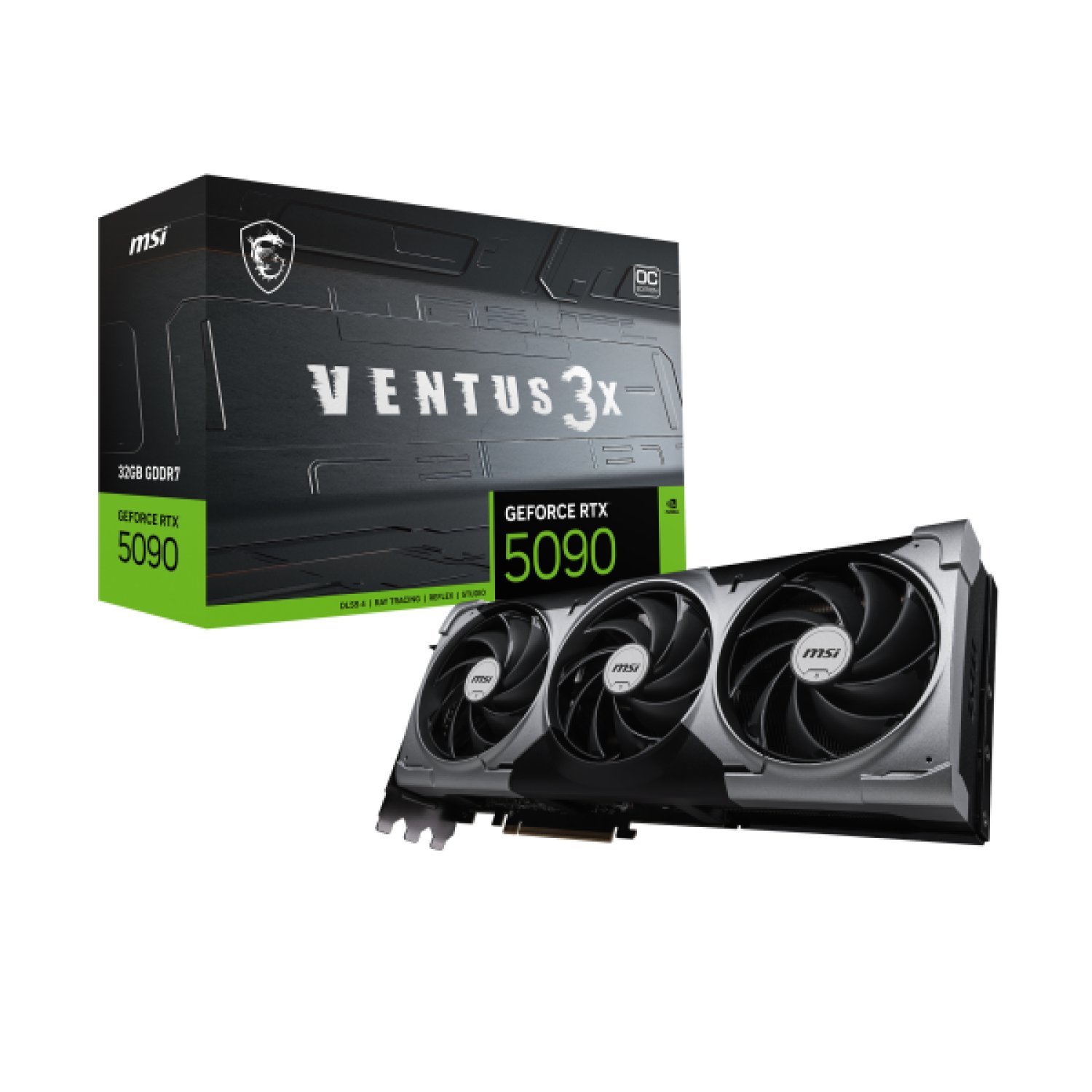 MSI Ventus GeForce RTX 5090 · 32GB GDDR7 · Triple Fan OC