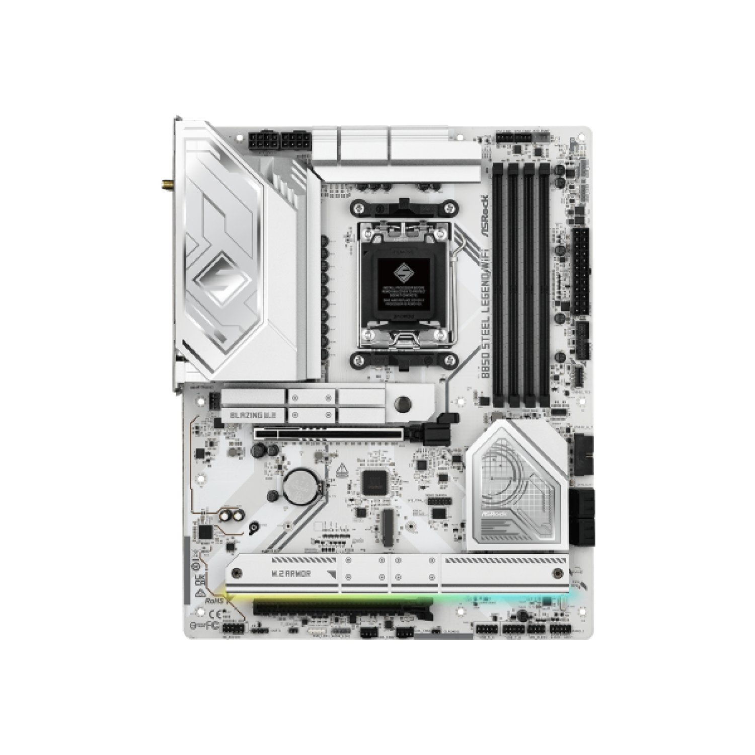 ASRock B850 Steel Legend WiFi · AM5 · ATX · WiFi 7 · USB 20G