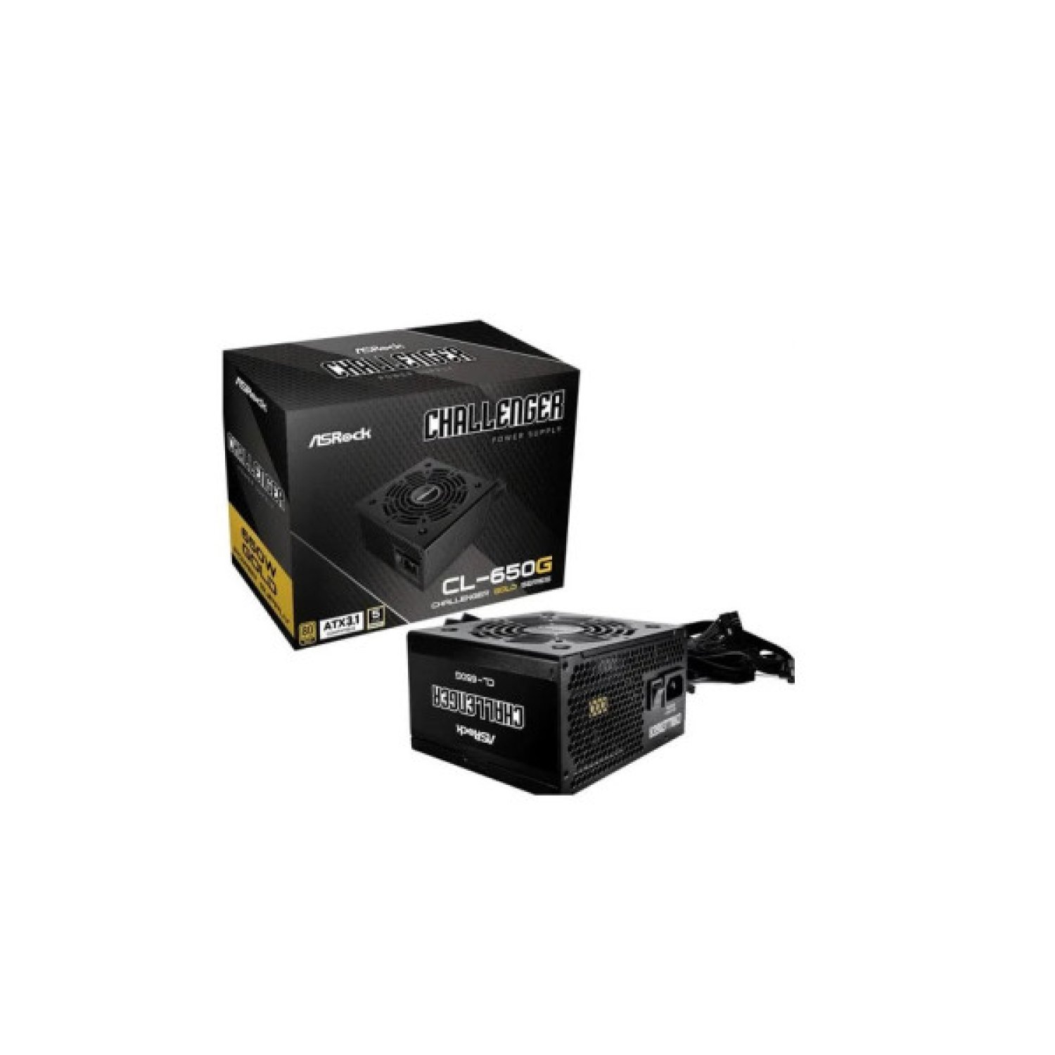 ASRock CL-650G · 650W · 80 Plus Gold · 120mm · Active PFC · PCI-E 6+2pin x4