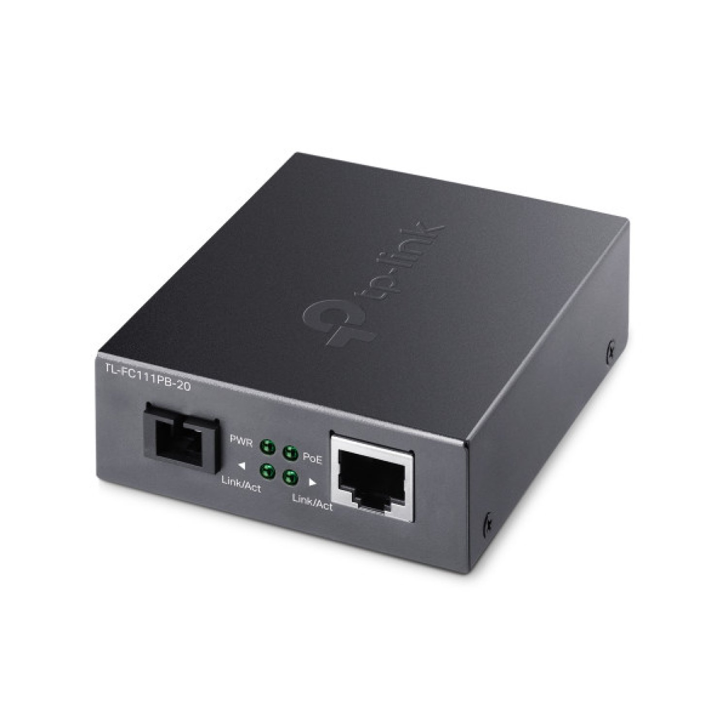 TP-Link TL-FC111PB-20 · Convertidor de Medio Fibra · 100 Mbit/s · Negro