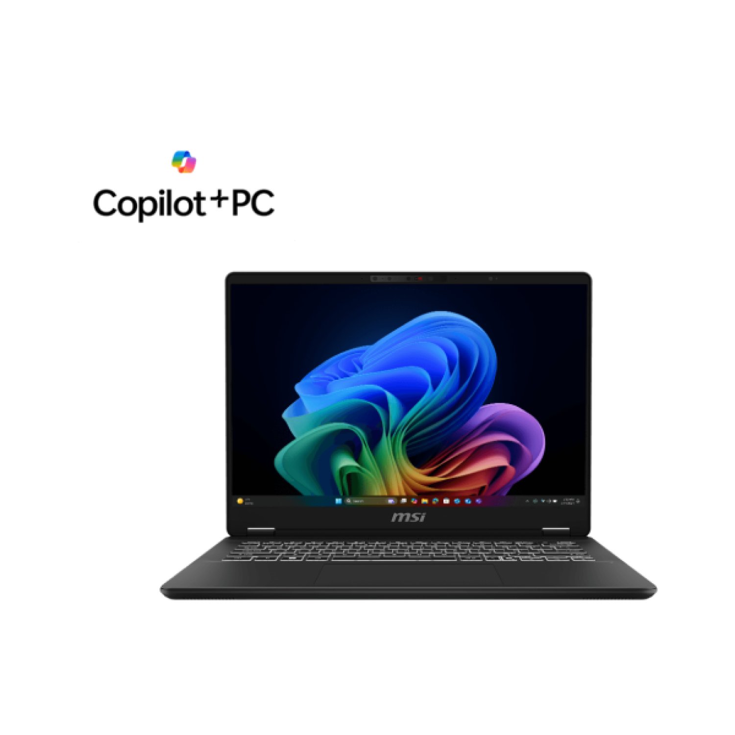 MSI Prestige 14 AI+ EVO · 14" 2.8K OLED 120Hz · Core Ultra 7 256V · Intel Arc · 16GB · 1TB · Gris