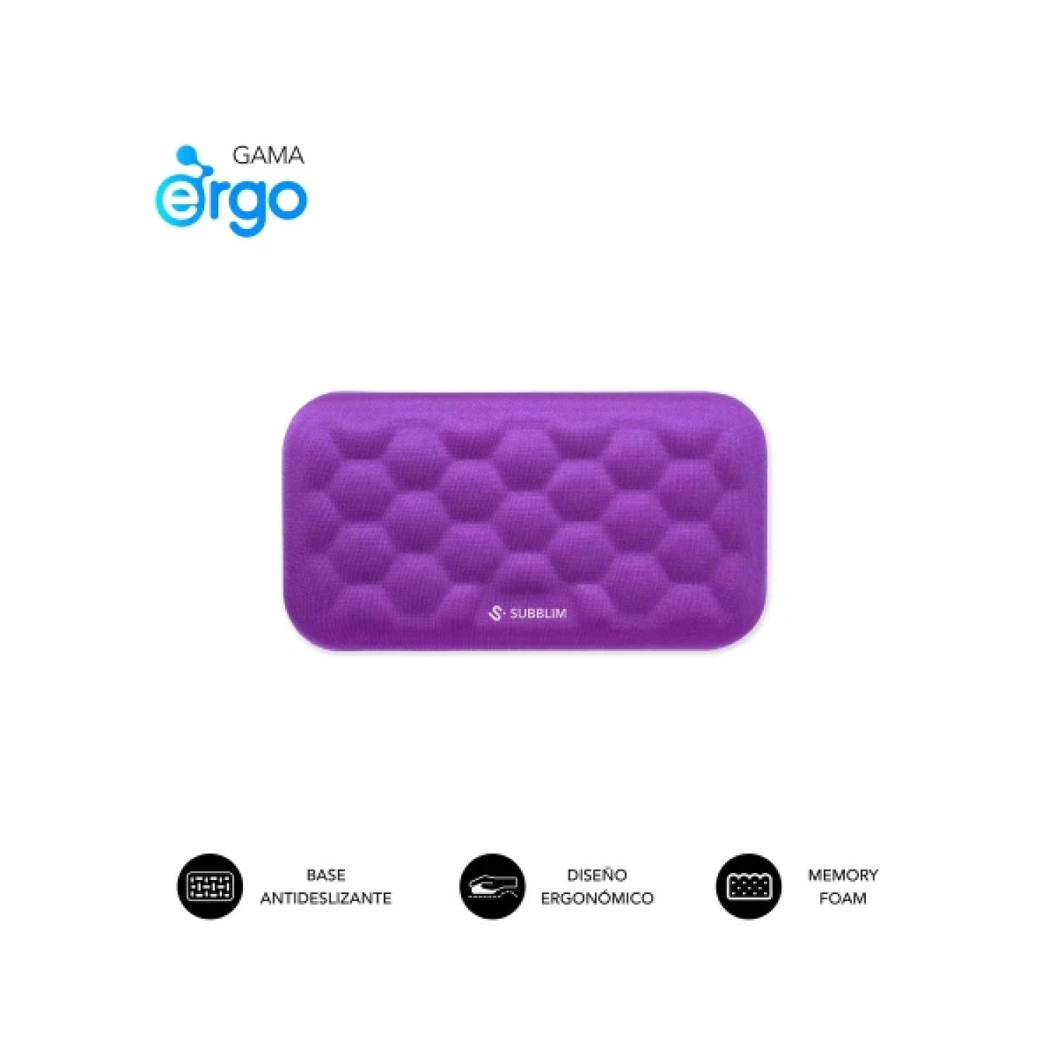 Subblim Ergo Airpadding · Alfombrilla Gaming · Gel Memory Foam