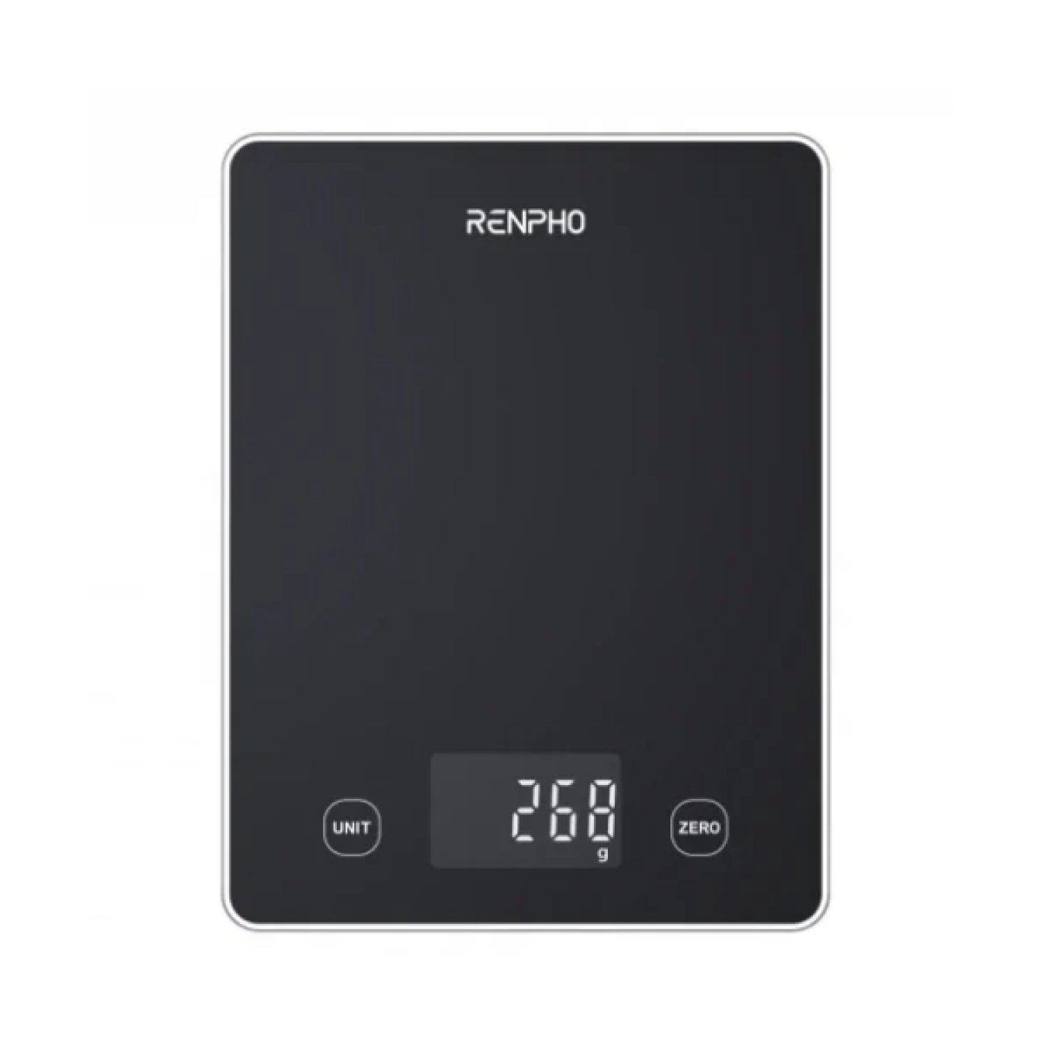 Renpho Calibra · Báscula Nutricional Inteligente · 10kg · Bluetooth · Cristal Negro
