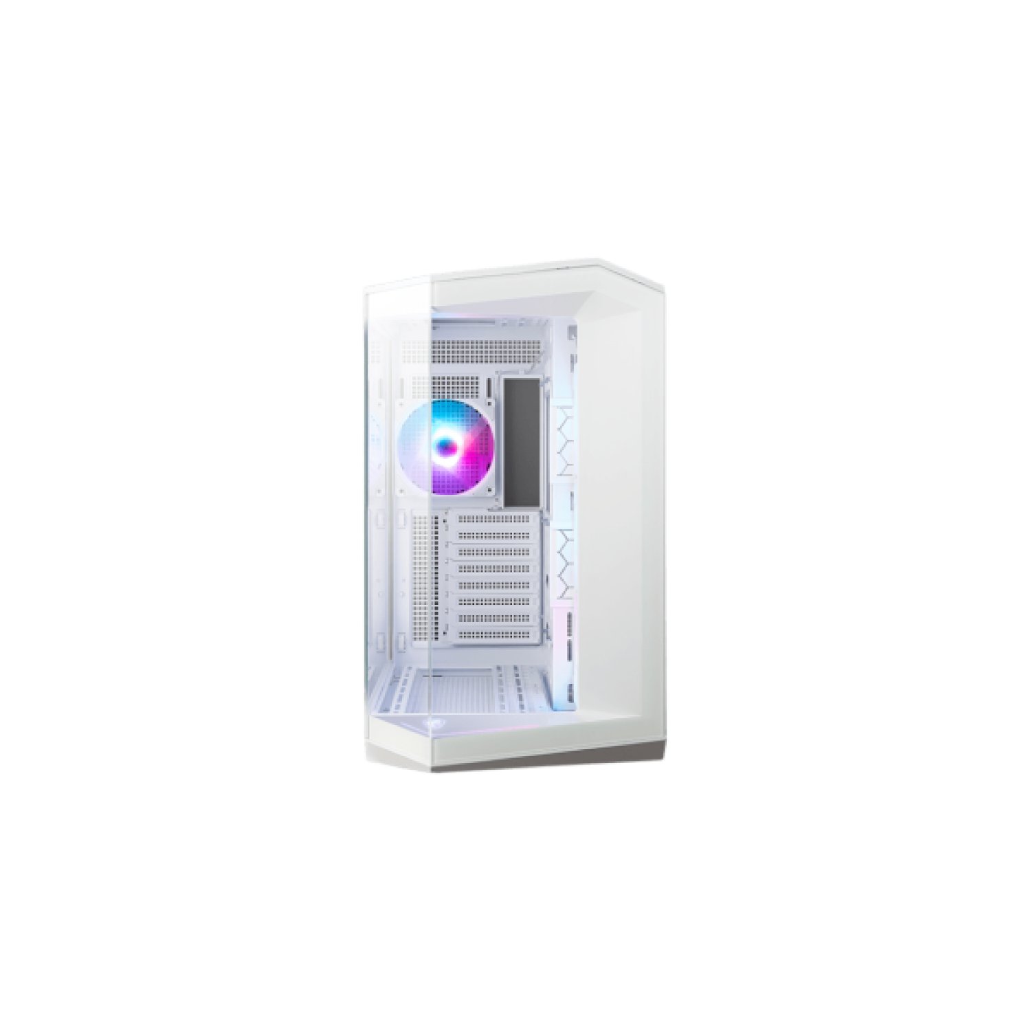MSI MAG Pano 100R PZ · Mid Tower · Blanca · 3x 2,5" + 2x 2,5"/3,5" · 4x 120mm ARGB · USB 3.2 Type-C