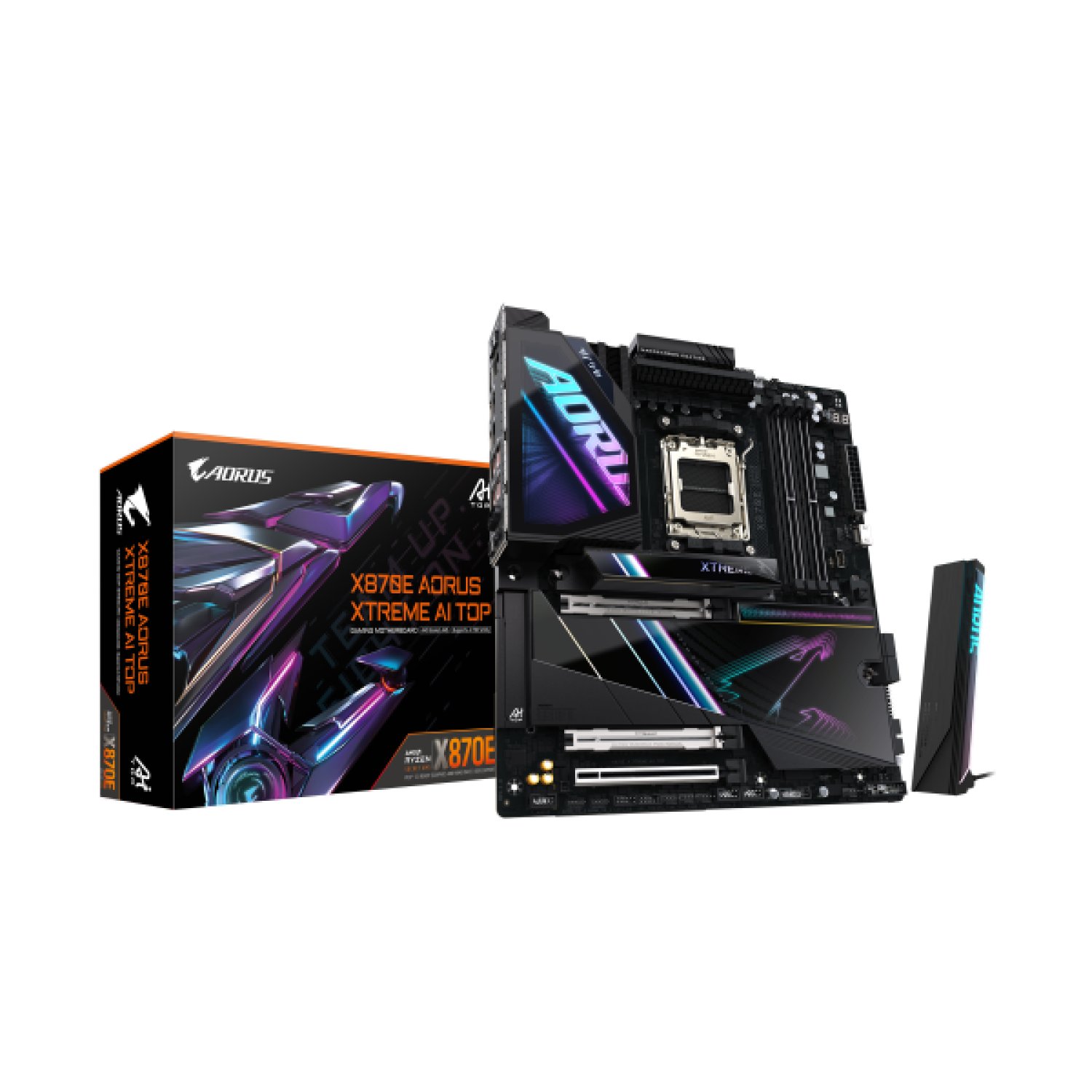 Gigabyte X870E AORUS XTREME AI TOP · AM5 · DDR5 · WiFi 7 · USB4 · E-ATX