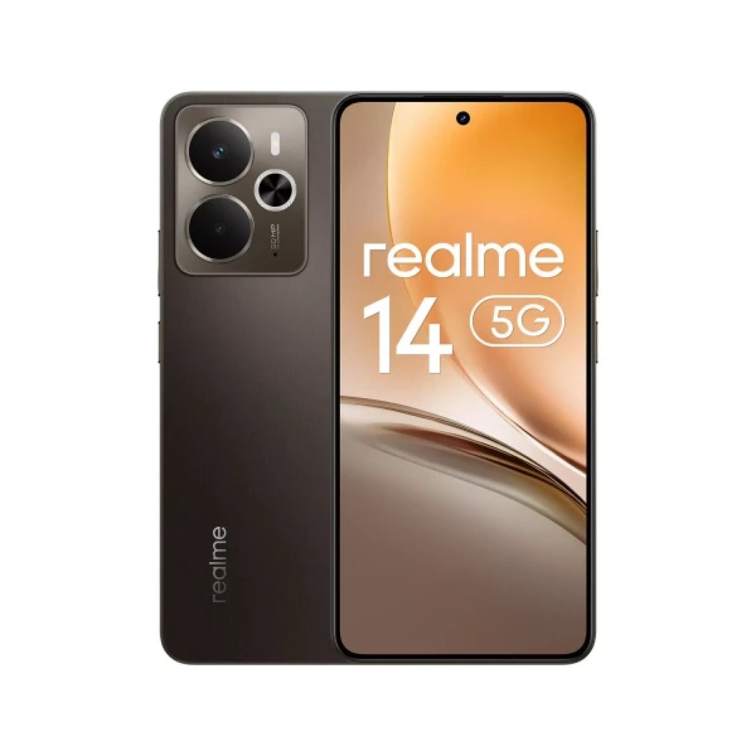Realme 14 · 6,67" · Android 15 · 5G · 12GB RAM · 256GB · 5860 mAh · Negro