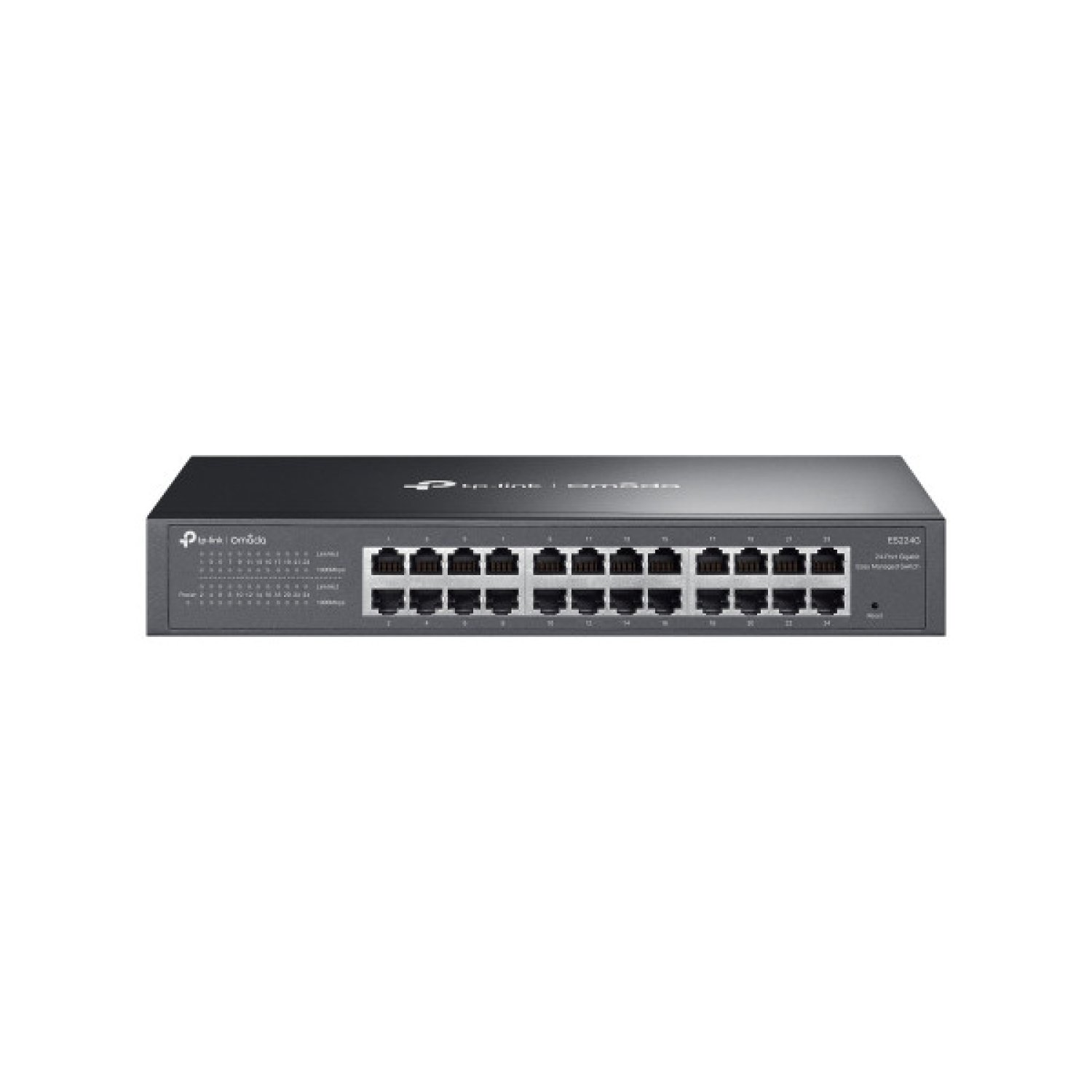 TP-Link Omada ES224G · Switch Gestionado L2 · 24 puertos Gigabit Ethernet · Negro