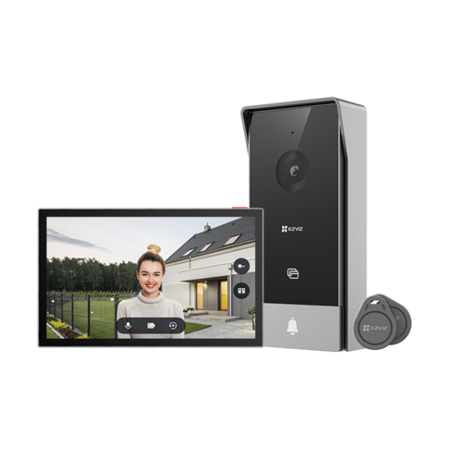 EZVIZ HP5 · Videoportero Inteligente · 7" Pantalla Táctil · Negro/Plata