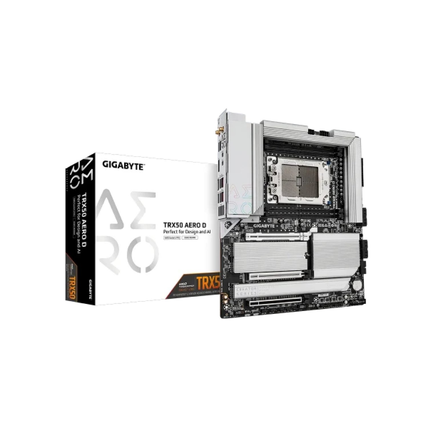 Gigabyte TRX50 Aero D · Placa Base E-ATX · AMD TRX5 · 4 DDR5 · WiFi 7 · 10GB LAN