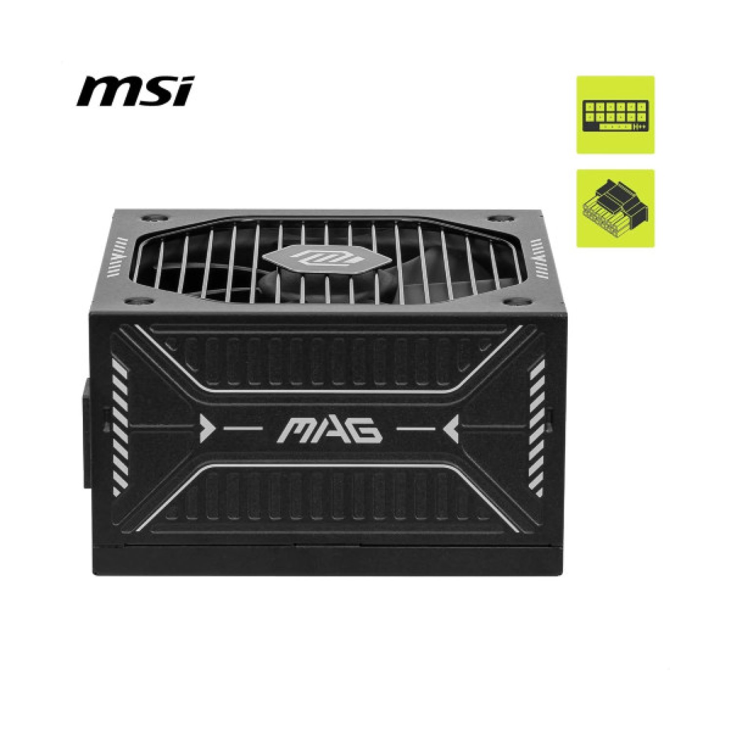MSI MAG A750GLS · Fuente 750W · 80 Plus Gold · Modular · PCI-E 5.0 · 120mm