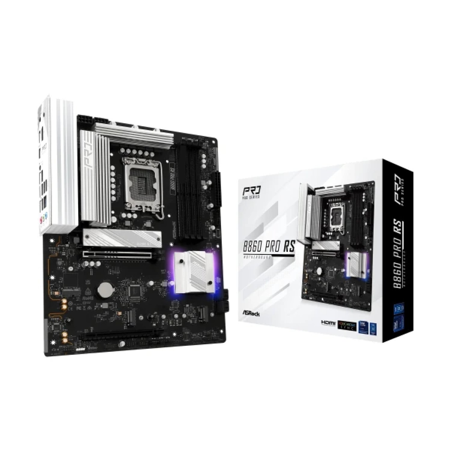 ASRock B860 Pro RS · Intel 1851 · 4DDR5 · 256GB · ATX · 2,5Gb LAN · M.2 NVMe