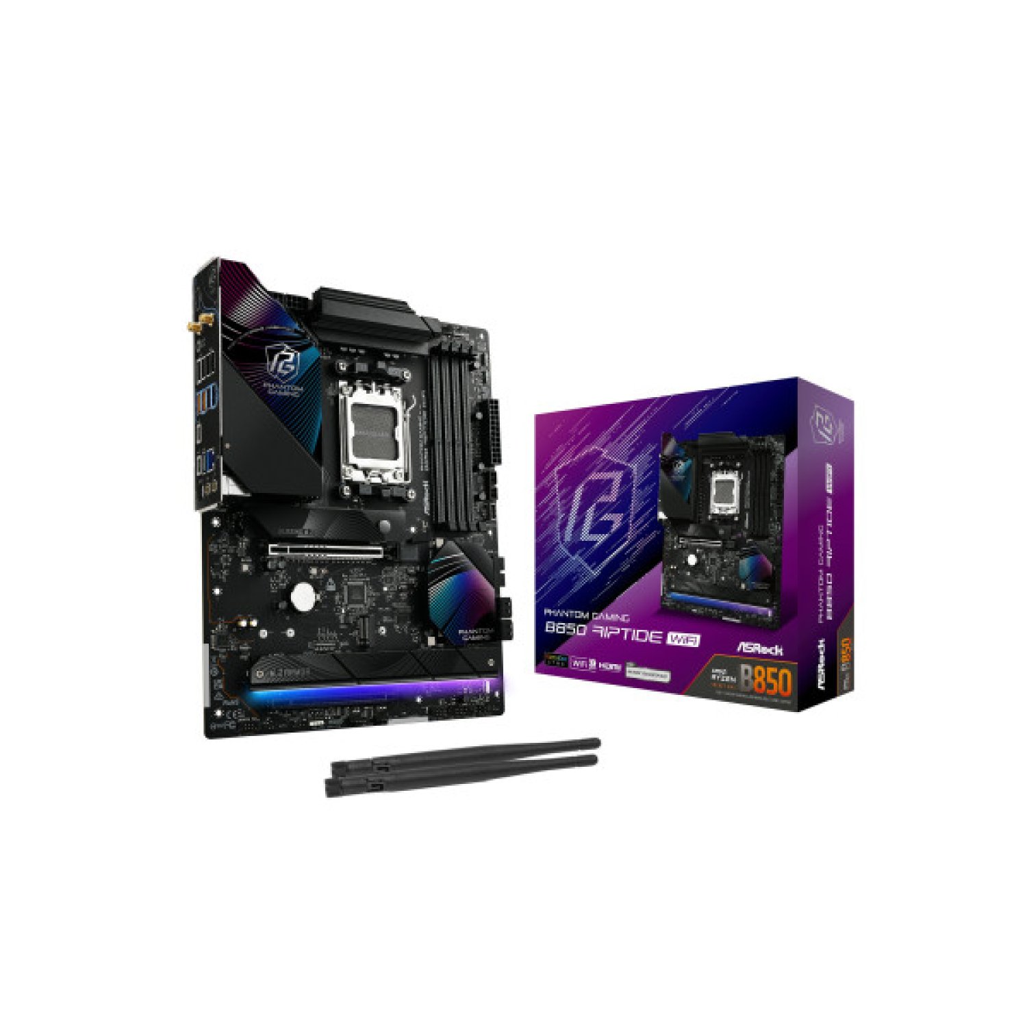 ASRock B850 Riptide WiFi · AM5 · B850 · WiFi 7 · USB 2.0G · ATX