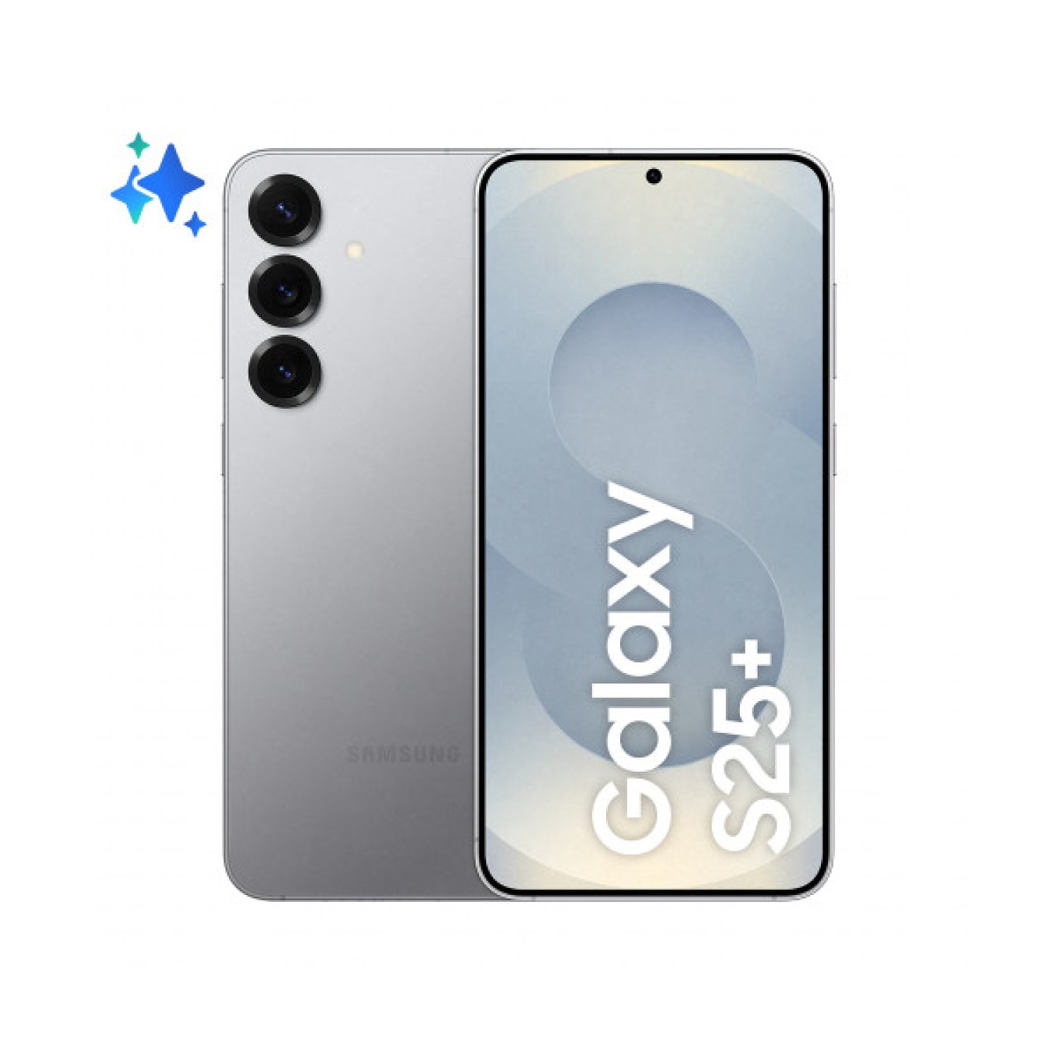 Samsung Galaxy S25+ · 6,7" · Android 15 · 5G · 12GB RAM · 256GB · Dual SIM · Azul