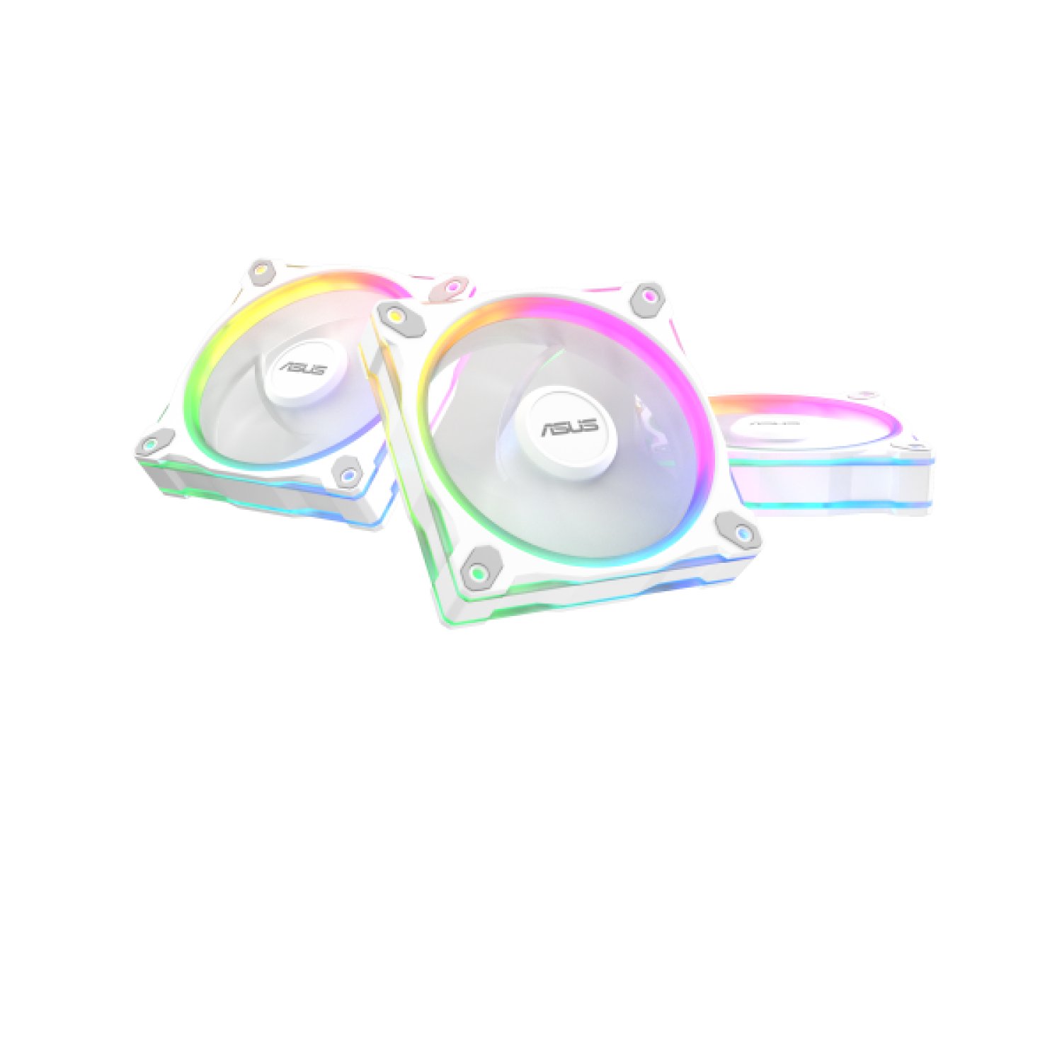 ASUS Prime MR120 · Ventilador ARGB 12cm · Blanco · Pack 3 unidades