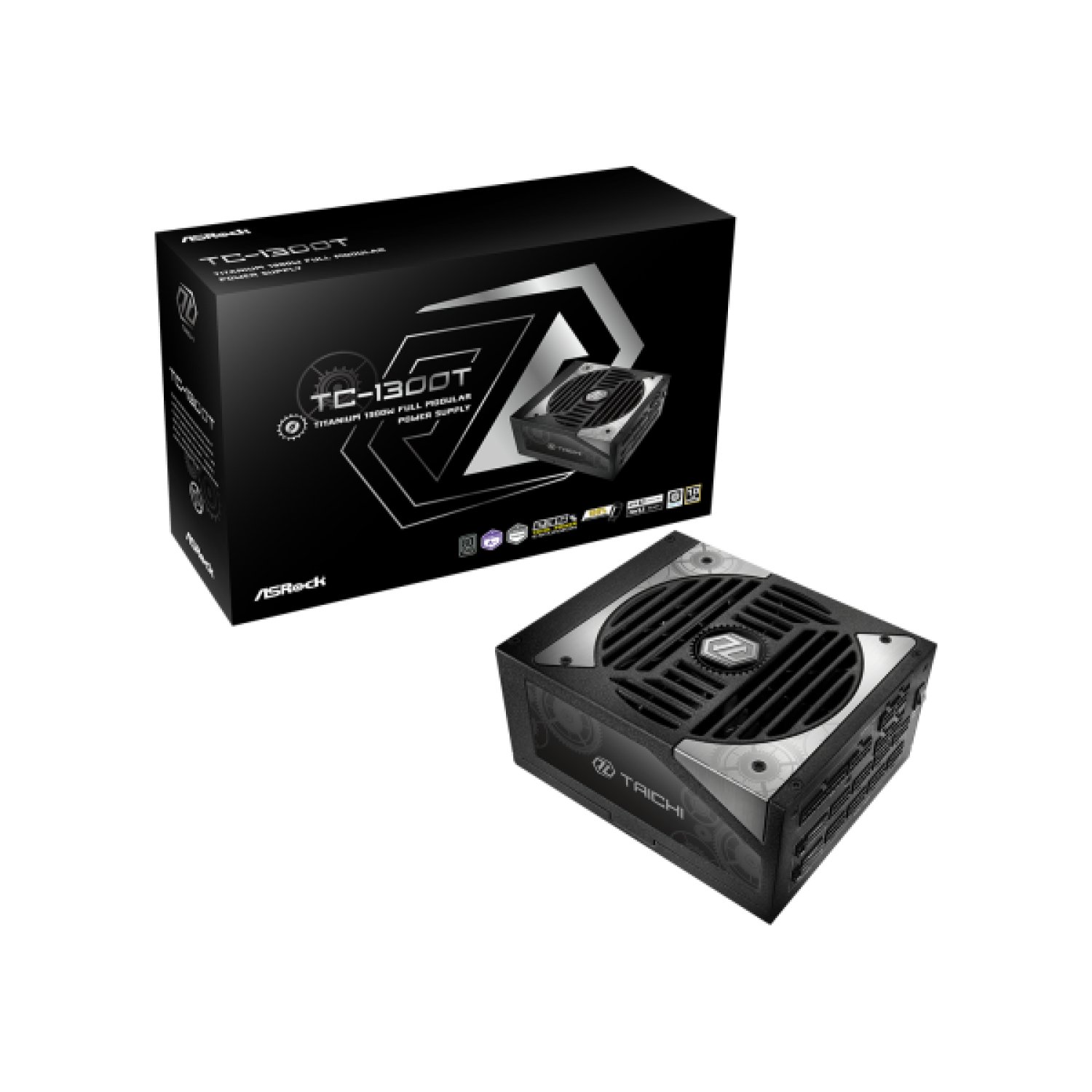 ASRock Taichi TC-1300T · Fuente de Alimentación · 1300W · 20+4 pin ATX · Negro