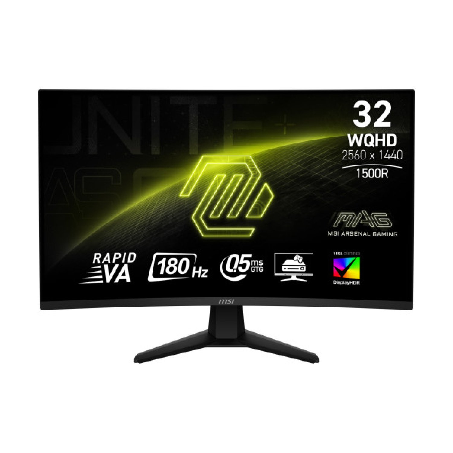 MSI MAG 32CQ6F · Monitor 31,5" · 2560x1440 QHD · 165Hz · Curvo