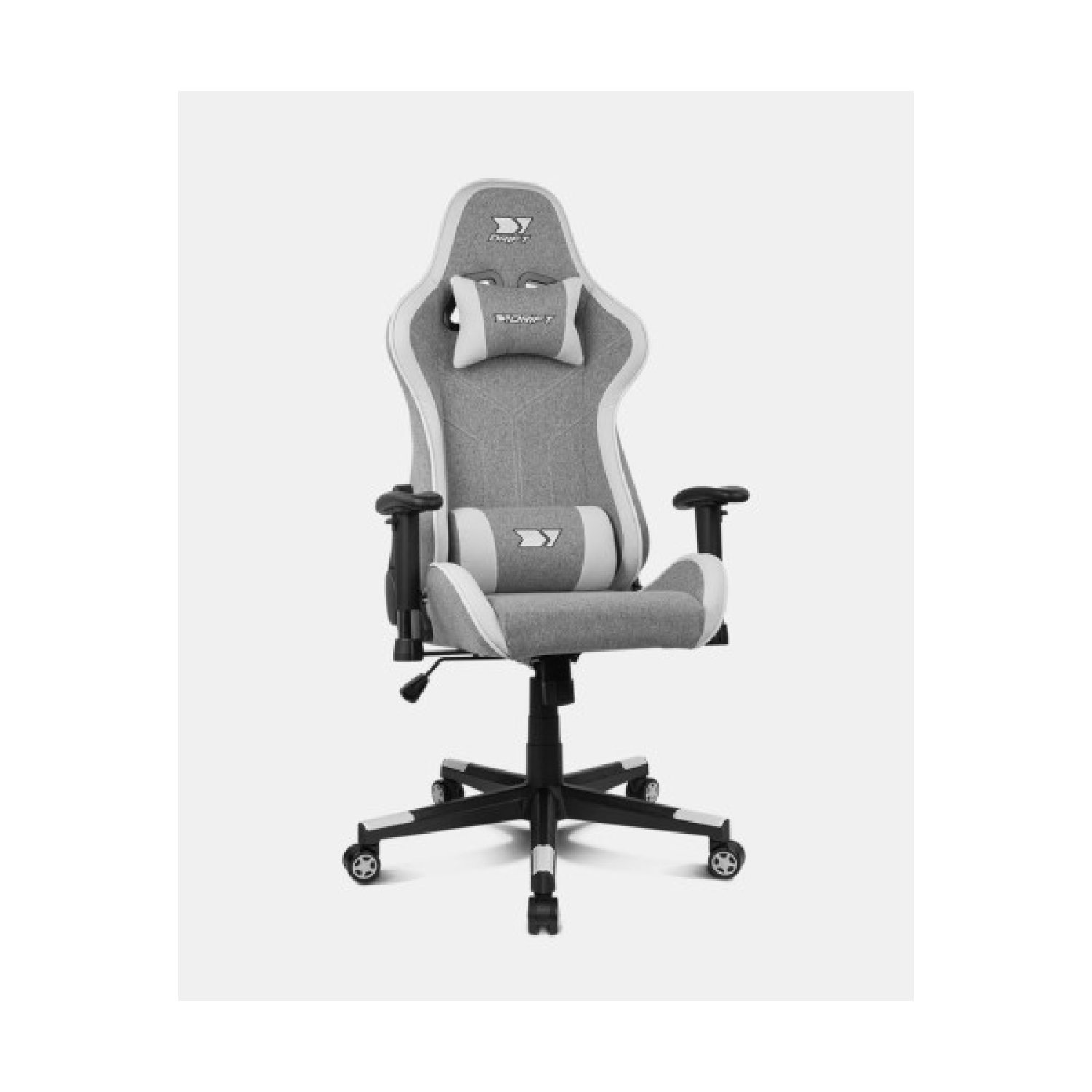 Drift DR90 Pro · Silla Gaming PC · Asiento Acolchado · Gris y Blanco