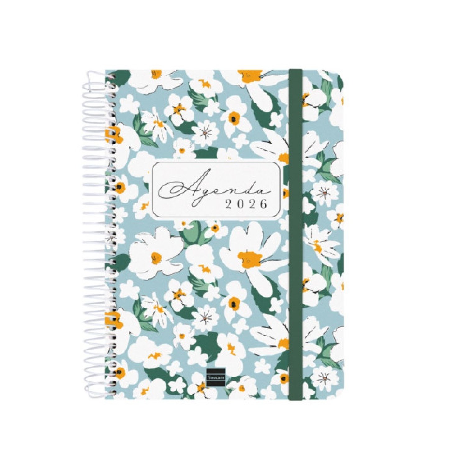 Finocam Cloe · Agenda 16 Meses Sep 2025-Dic 2026 · Semana Vista Horizontal · A5 · Verde