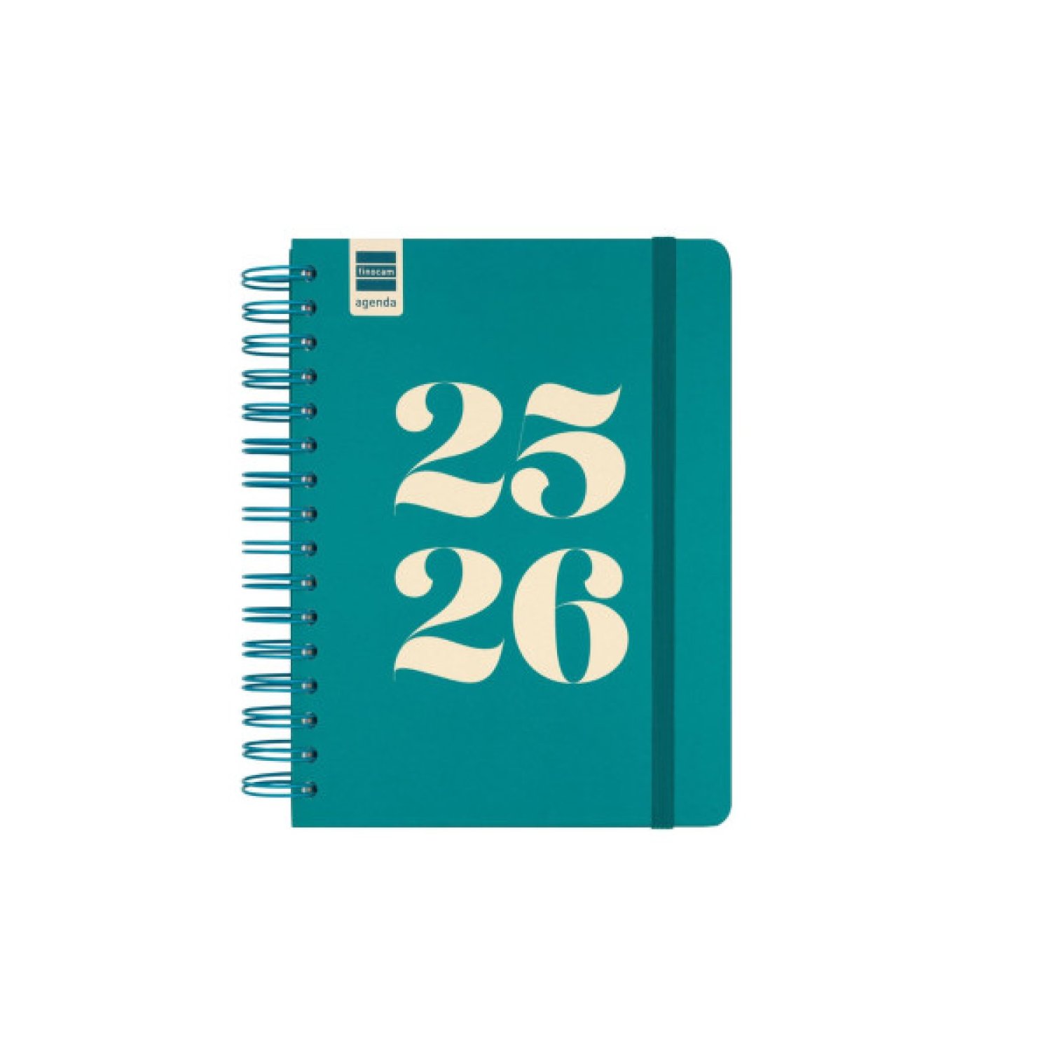 Finocam · Agenda Escolar 2025-2026 · 4º Curso · 1 día/página · 155x212mm · Aqua+