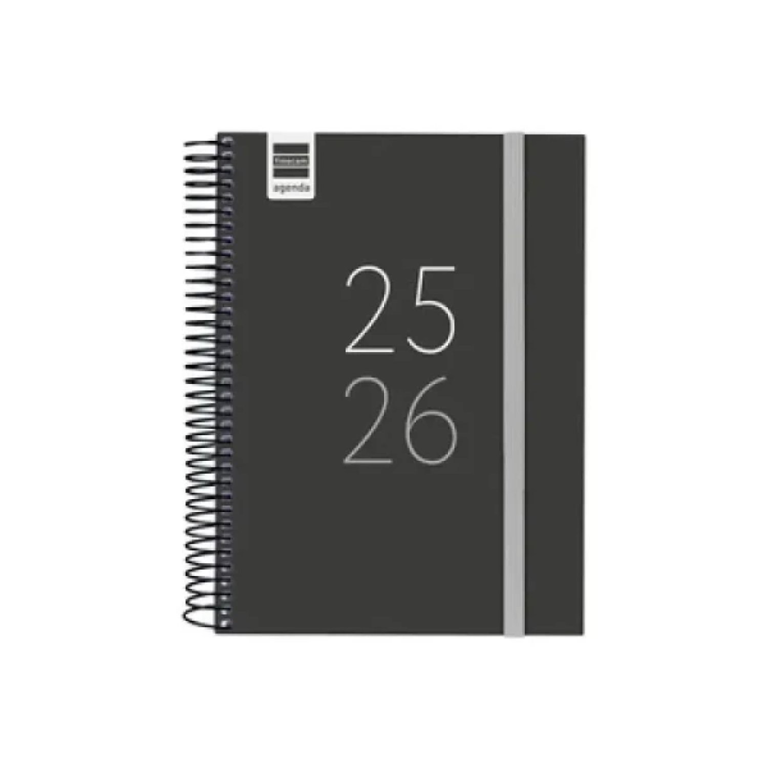 Finocam Agenda Escolar 2025-2026 · Secundaria 8º · 1 Día por Página · 120x164mm · Negra