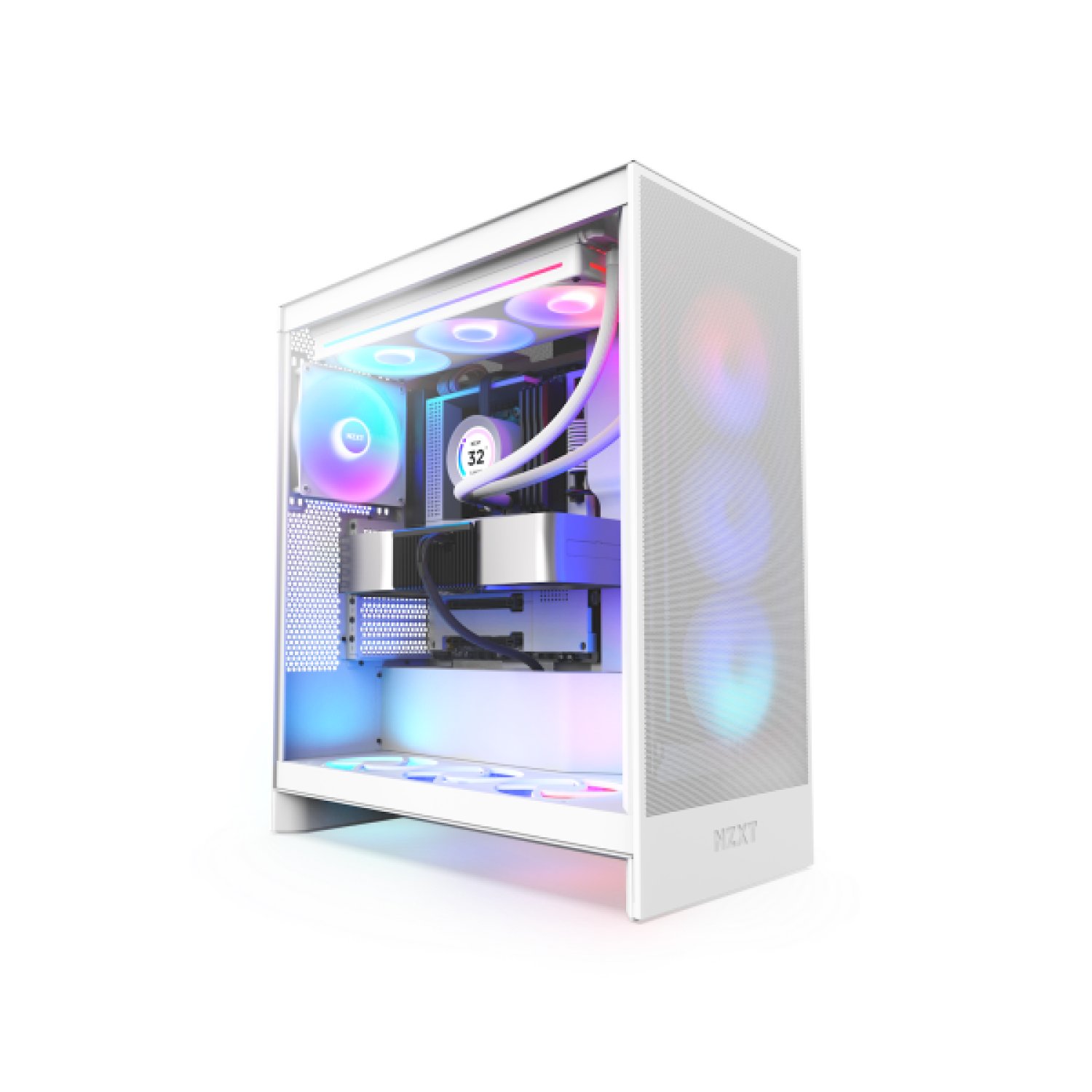 NZXT H7 Flow RGB · Midi Tower · Cristal Templado · Ventilación RGB