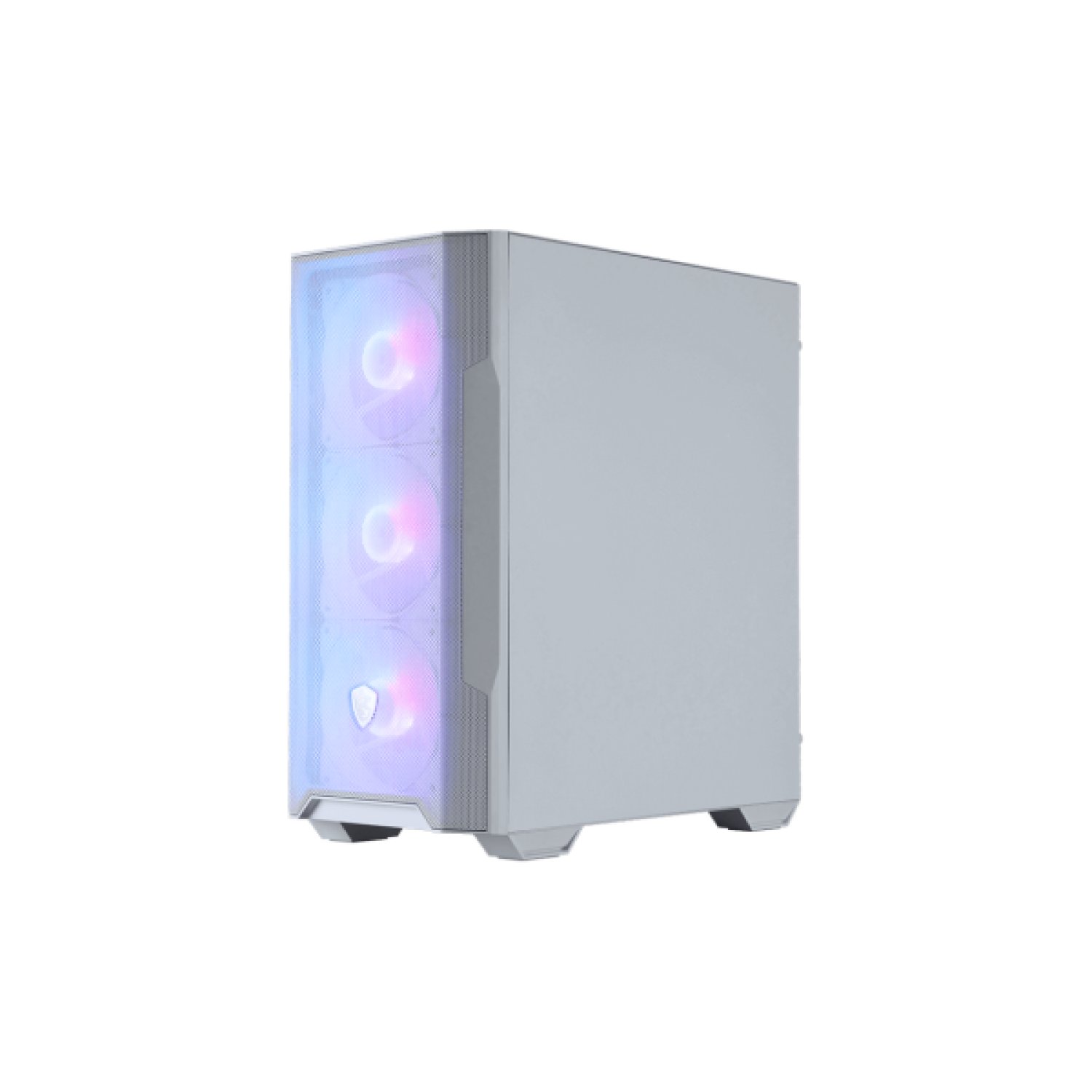 MSI MAG Forge M100R · Torre Micro-ATX · Blanca · 3x Ventiladores 120mm ARGB · USB 3.2