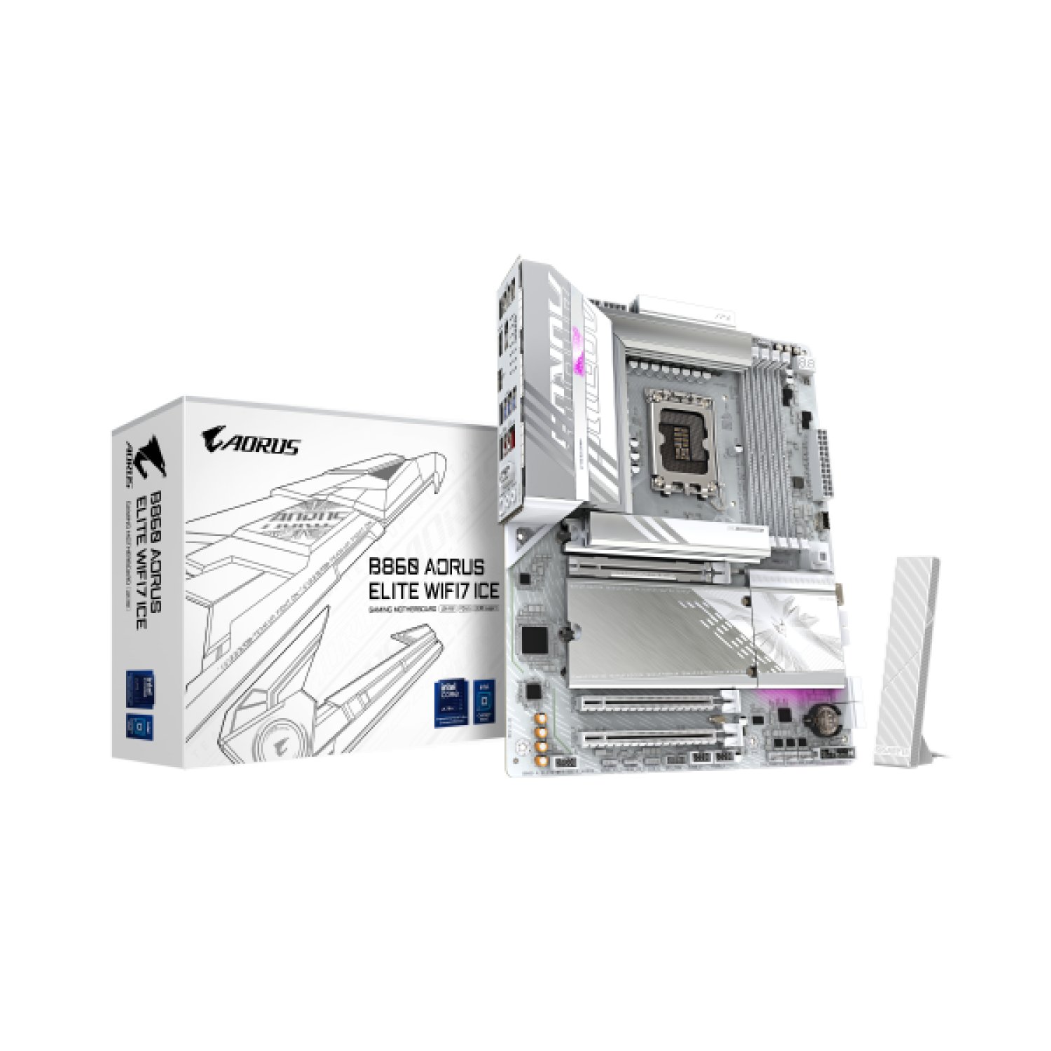 Gigabyte B860 AORUS Elite WiFi7 · Placa Base Intel · DDR5 9200MHz · PCIe 5.0 · WiFi 7 · USB 4
