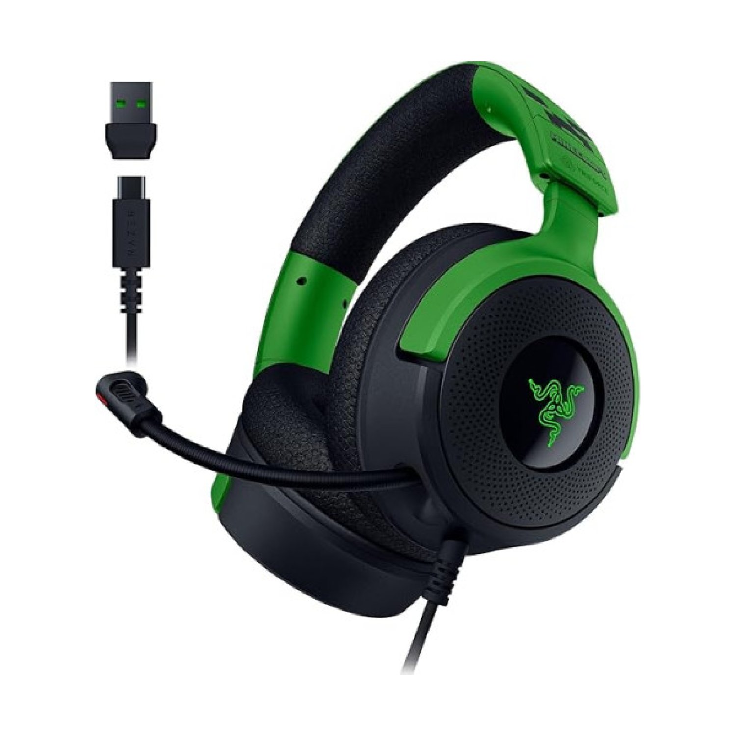 Razer Kraken V4 X · Auriculares Gaming · Micrófono Desmontable · Minecraft Edition