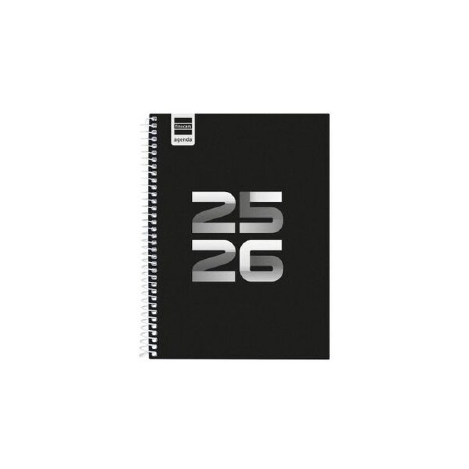 Finocam Agenda Escolar 2025-2026 · 4º Semana Vista · 155x212mm · Negro