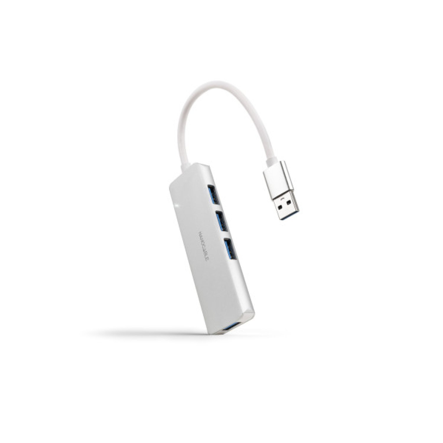 Nanocable Hub USB 3.0 · 4 Puertos USB 3.0 · Aluminio · 18cm