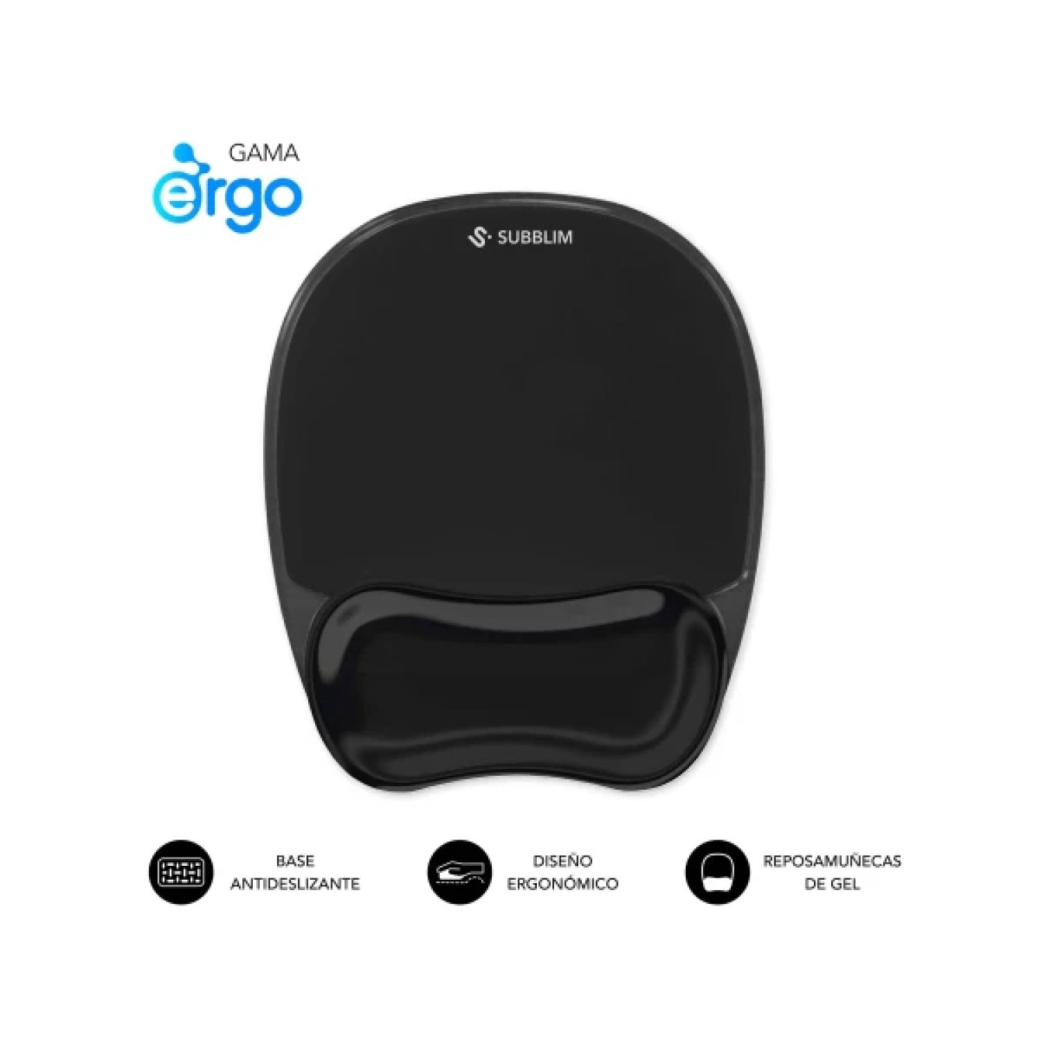 Subblim Ergo Crystal Flex · Alfombrilla Gaming · Ergonómica
