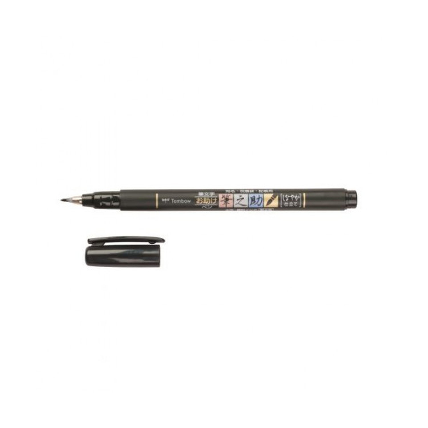 ROTULADOR BASE AGUA PUNTA ELÁSTICA BLANDA NEGRO TOMBOW WS-BS-1P (6 Uds)