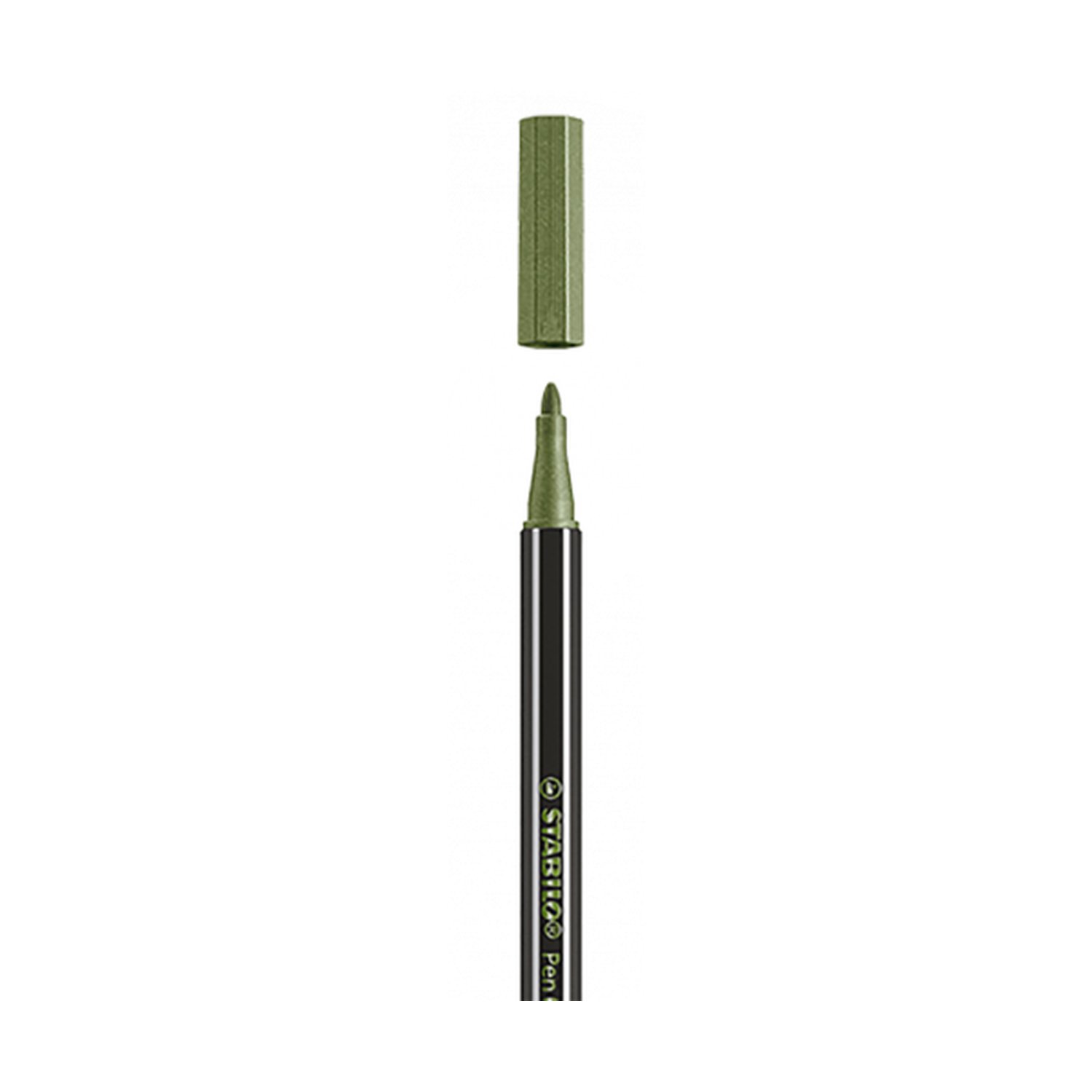 ROTULADOR PUNTA 1,4 MM PEN 68 METALLIC VERDE HOJA STABILO 68/843 (10 Uds)
