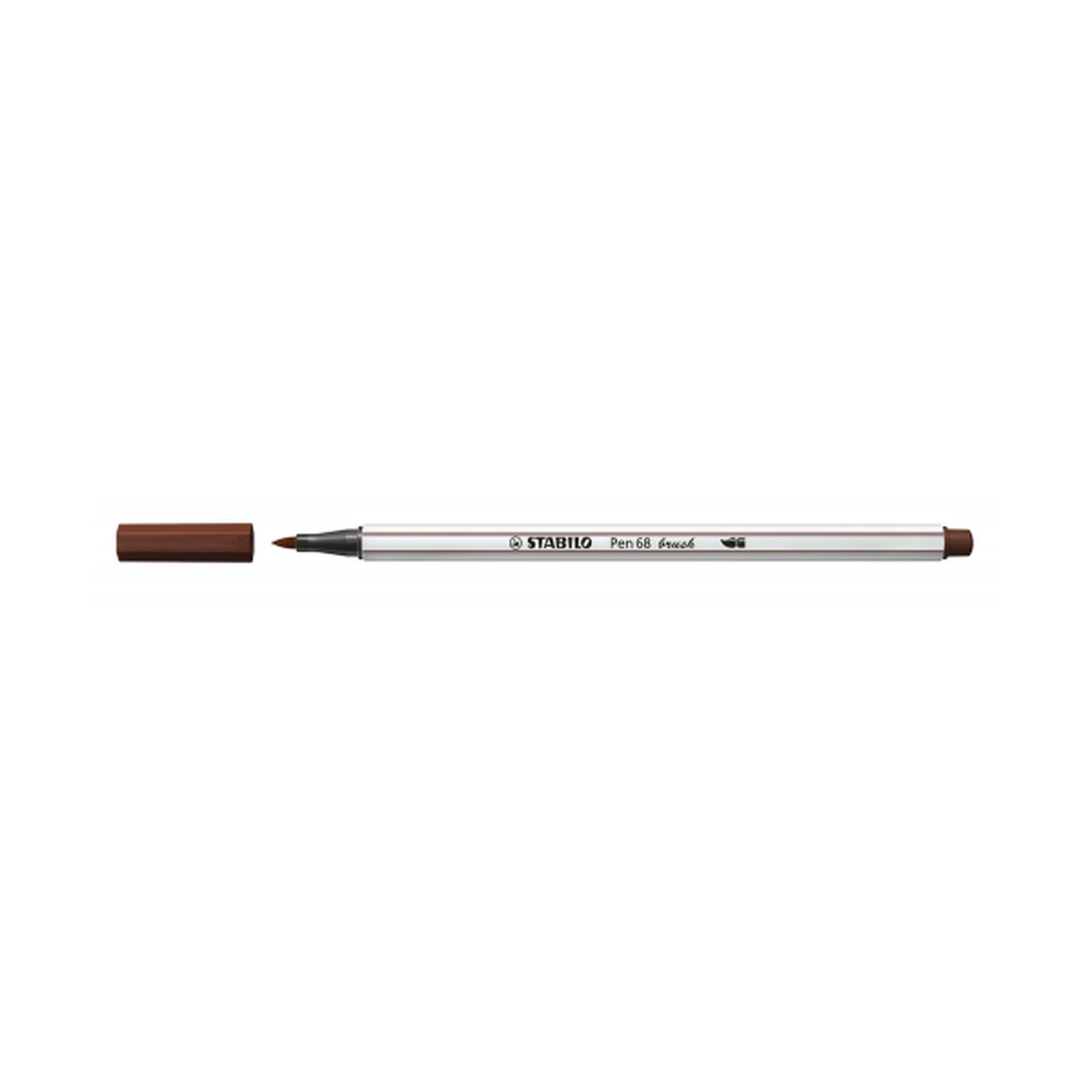 ROTULADOR PUNTA FIBRA PINCEL PEN 68 BRUSH MARRON STABILO 568/45 (10 Uds)