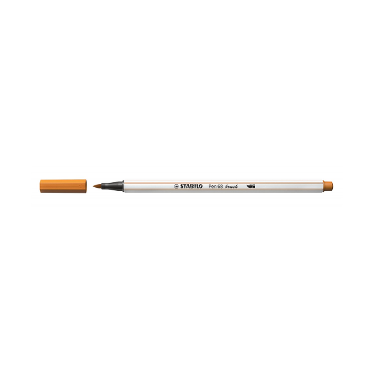 ROTULADOR PUNTA FIBRA PINCEL PEN 68 BRUSH OCRE OSCURO STABILO 568/89 (10 Uds)