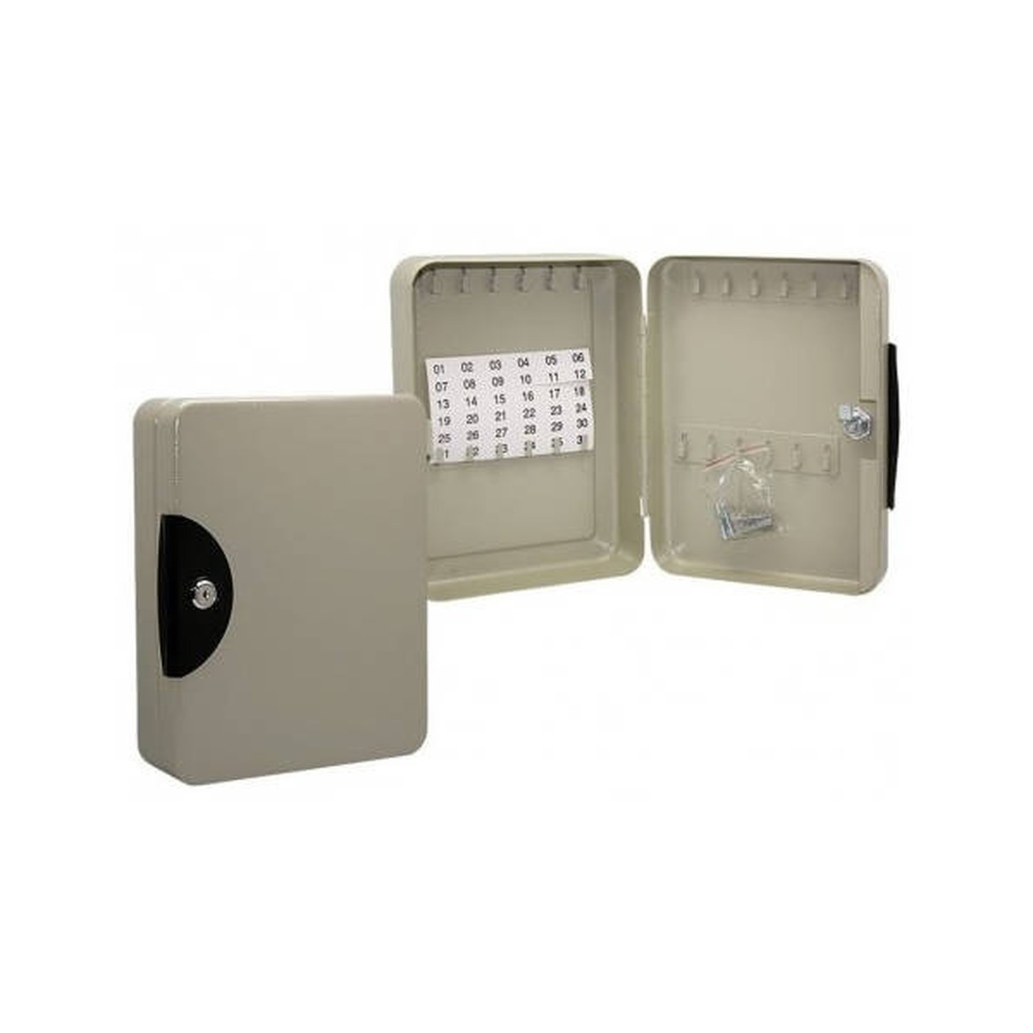 CAJA GUARDALLAVES METALICA 54 LLAVES EN COLOR GRIS BISMARK 319902