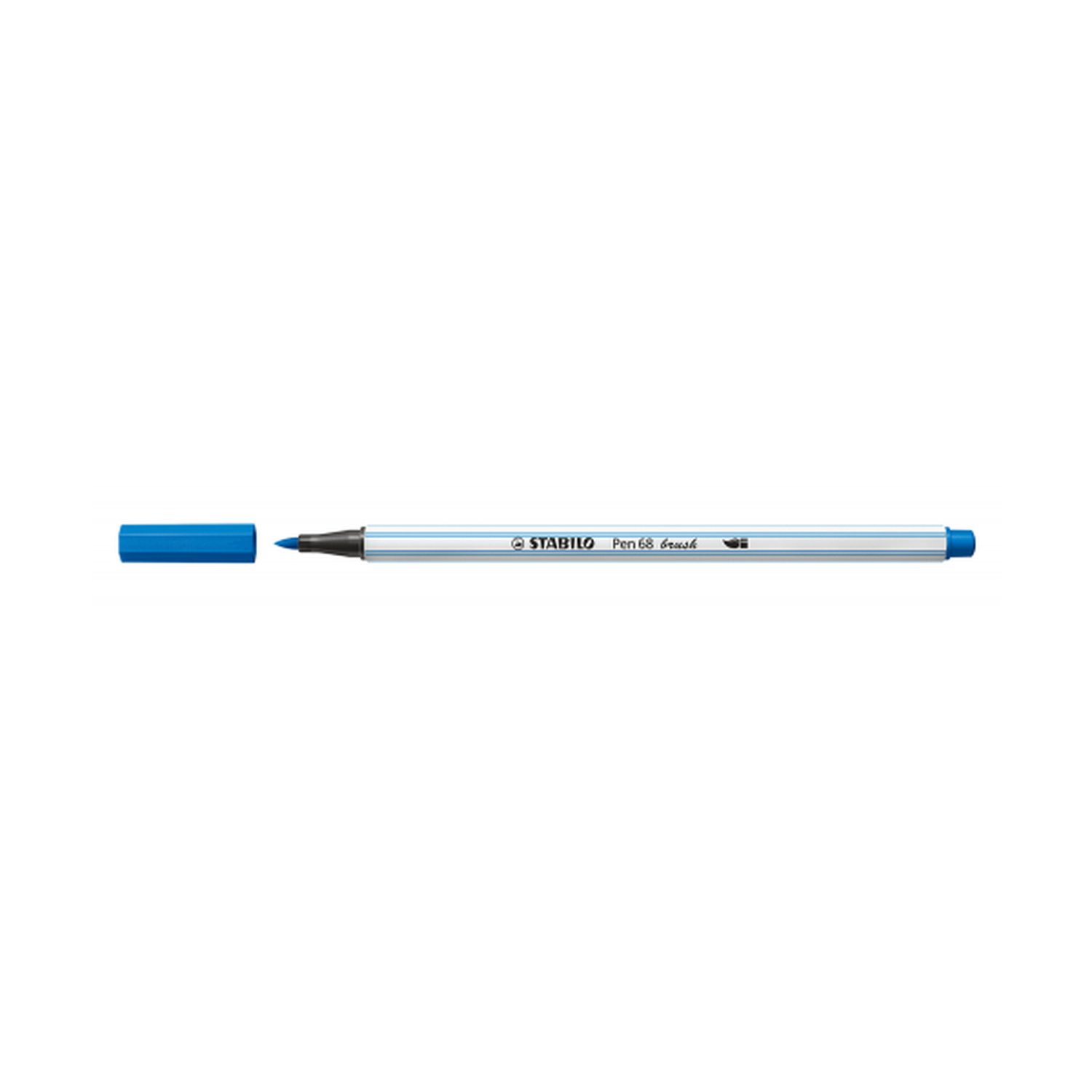 ROTULADOR PUNTA FIBRA PINCEL PEN 68 BRUSH AZUL OSCURO STABILO 568/41 (10 Uds)