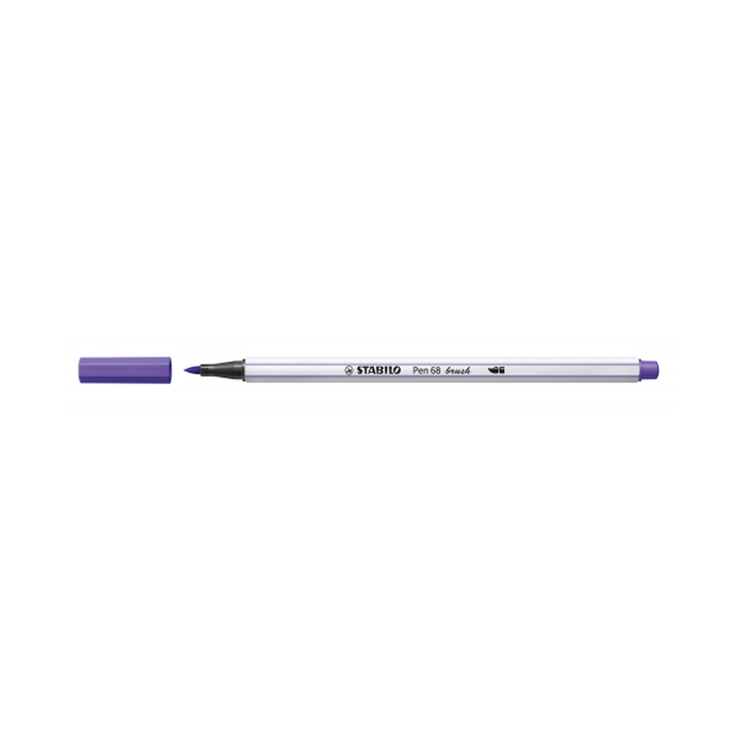 ROTULADOR PUNTA FIBRA PINCEL PEN 68 BRUSH VIOLETA STABILO 568/55 (10 Uds)