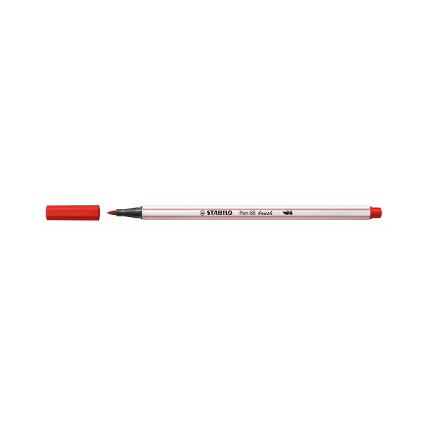 ROTULADOR PUNTA FIBRA PINCEL PEN 68 BRUSH CARMIN STABILO 568/48 (10 Uds)